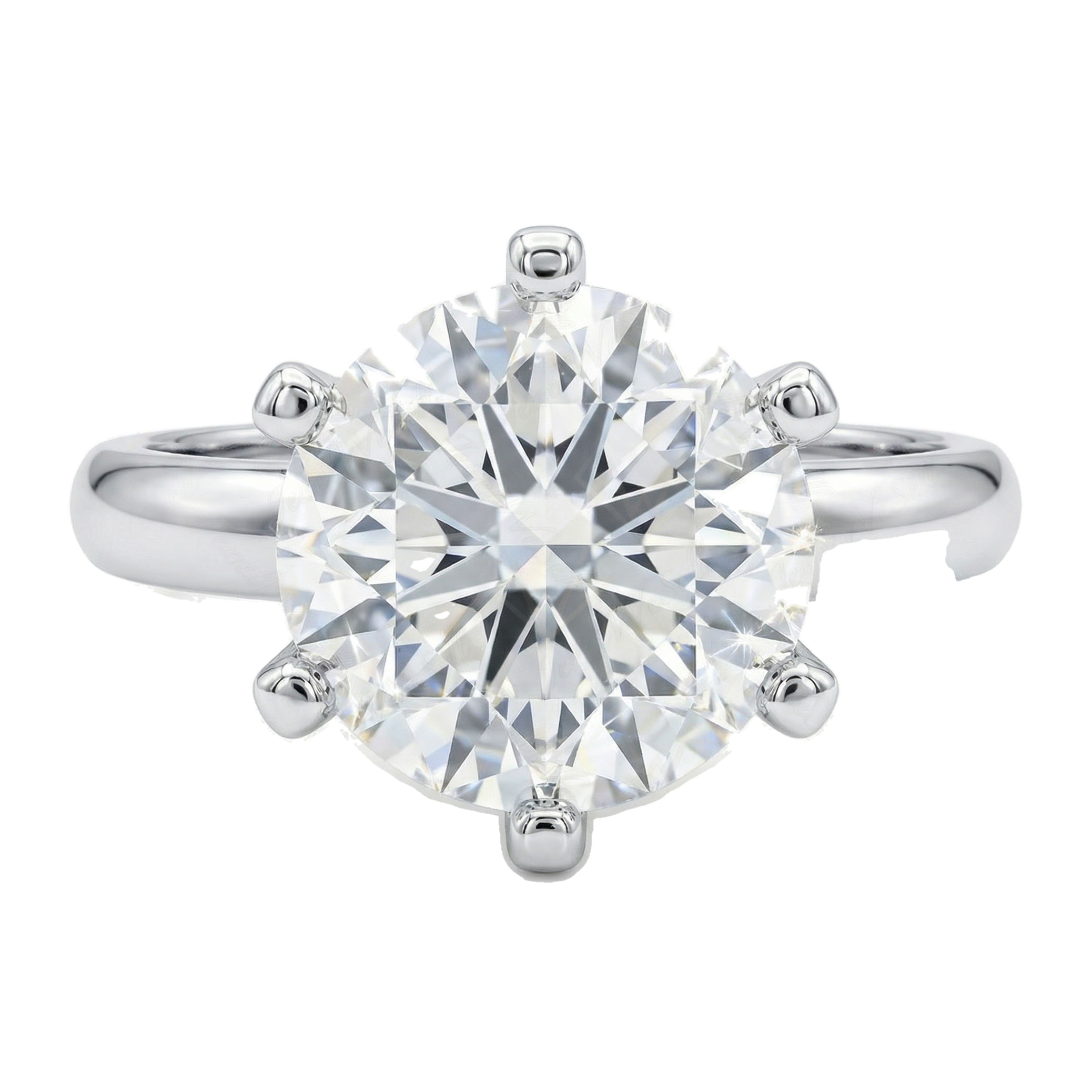 1.40 ct EF VS Lab Grown Diamond Solitaire Engagement Ring in 10k White Gold