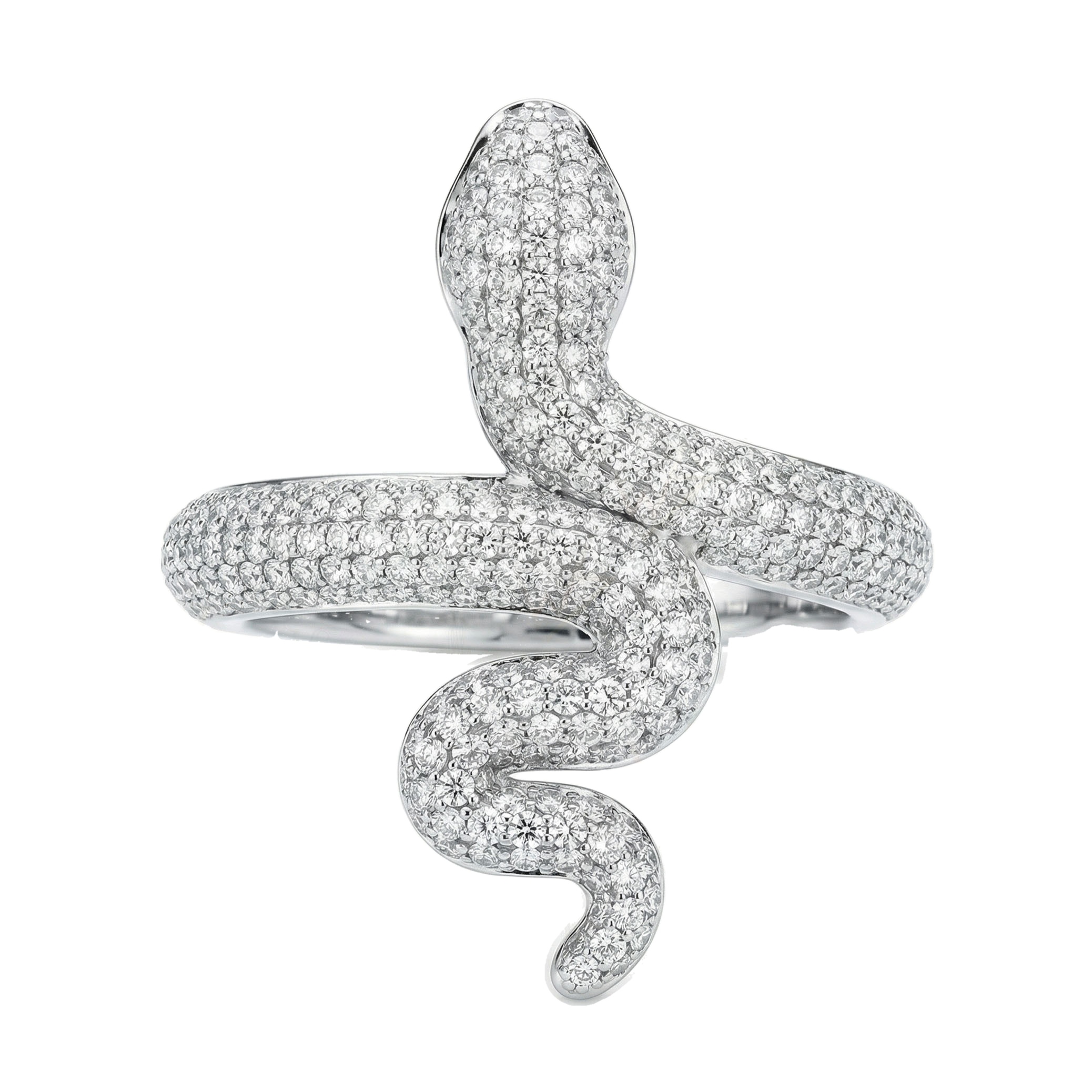 2.50 ct EF VS Lab Grown Diamond Fancy Ring in 14k White Gold