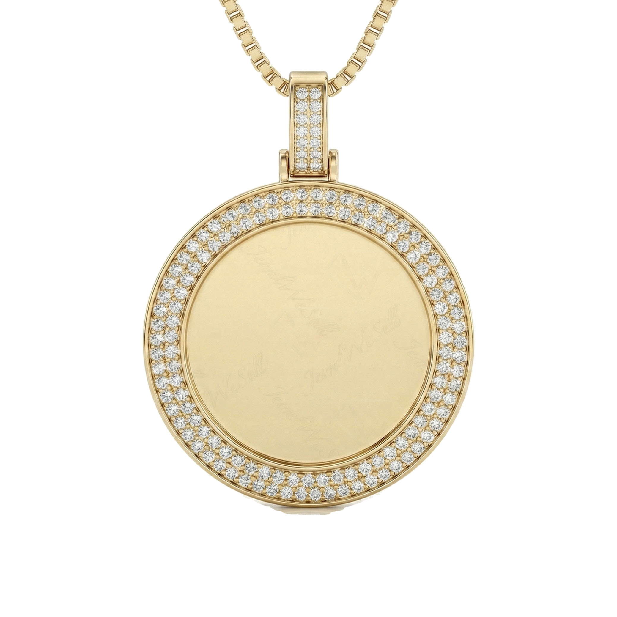 0.95 ct EF VS Lab Grown Diamond Memory Pendant in 10k Yellow Gold
