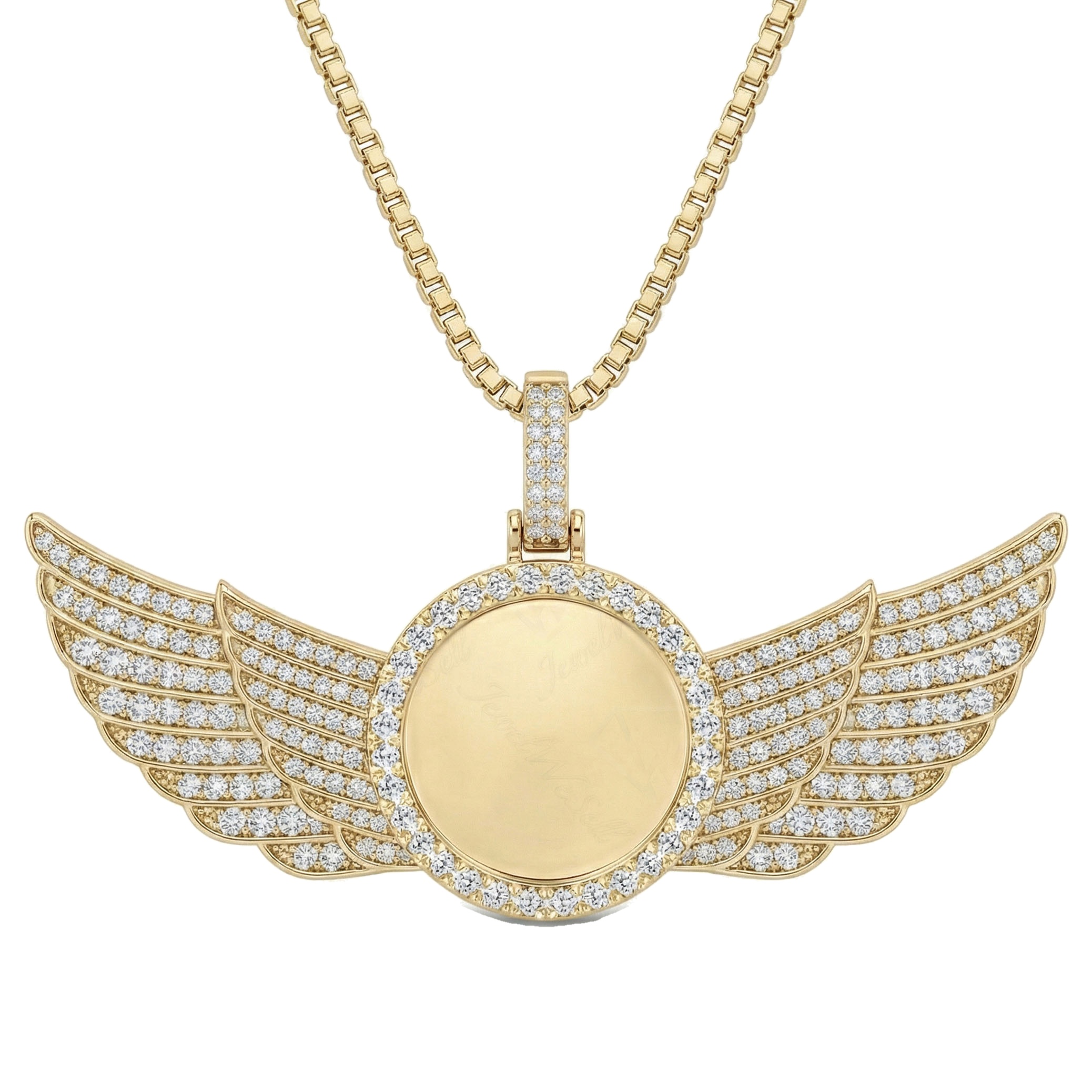 3.70 ct EF VS Lab Grown Diamond Memory Pendant in 14k Yellow Gold