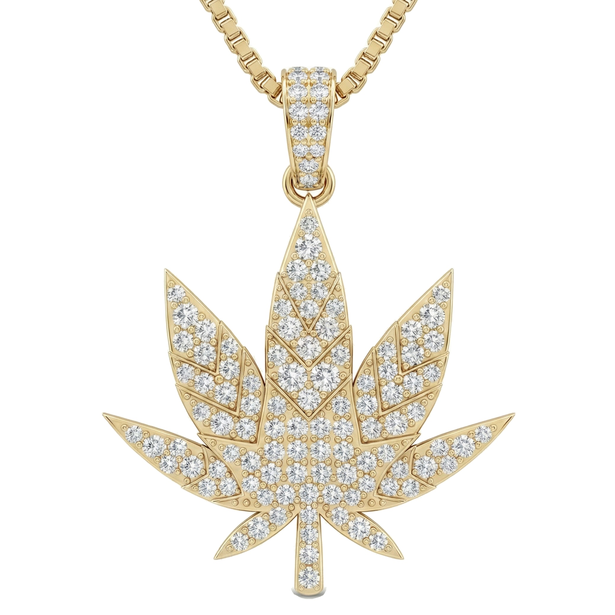1.10 ct EF VS Lab Grown Diamond Flower Pendant in 10k Yellow Gold