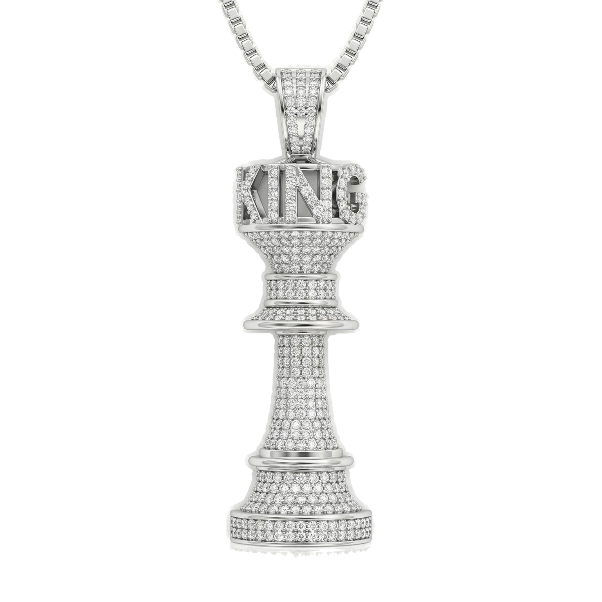 4.70 ct EF VS Lab Grown Diamond Sport Pendant in 14k White Gold