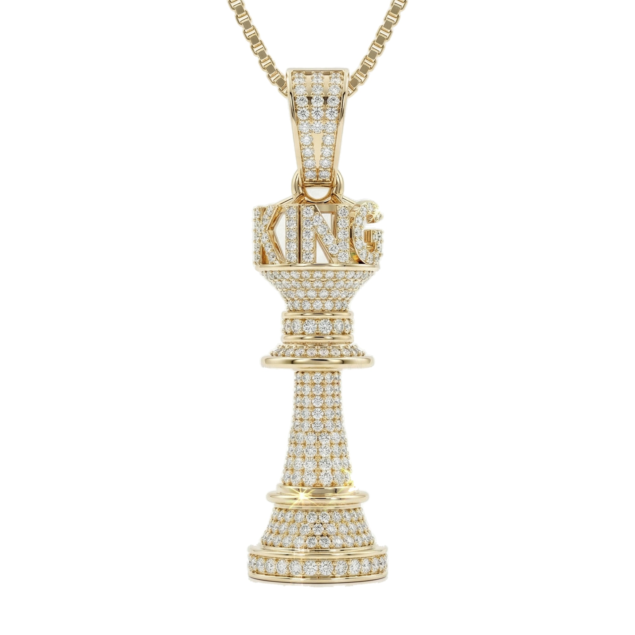 1.25 ct EF VS Lab Grown Diamond Sport Pendant in 10k Yellow Gold