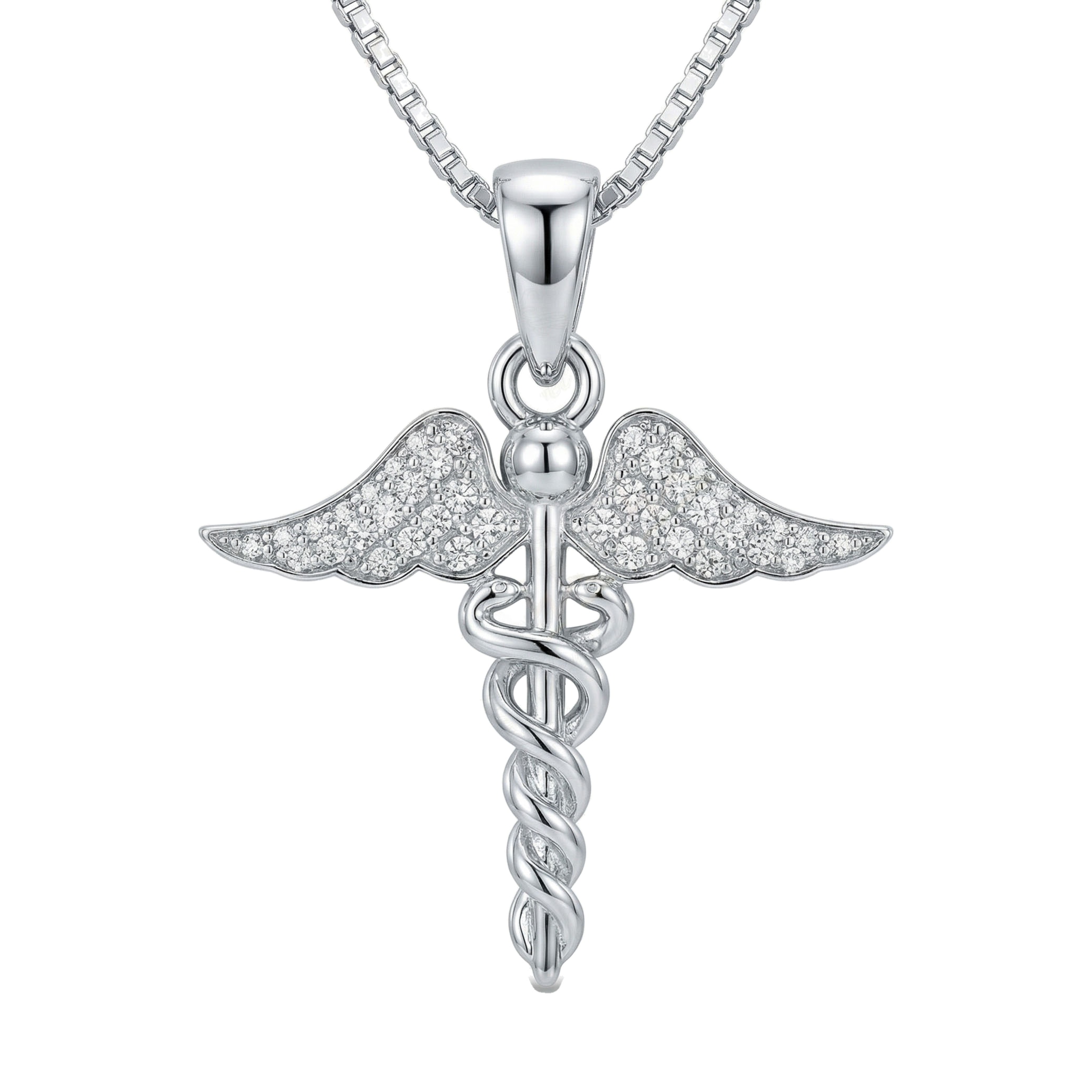 0.15 ct EF VS Lab Grown Diamond Cross Pendant in 14k White Gold
