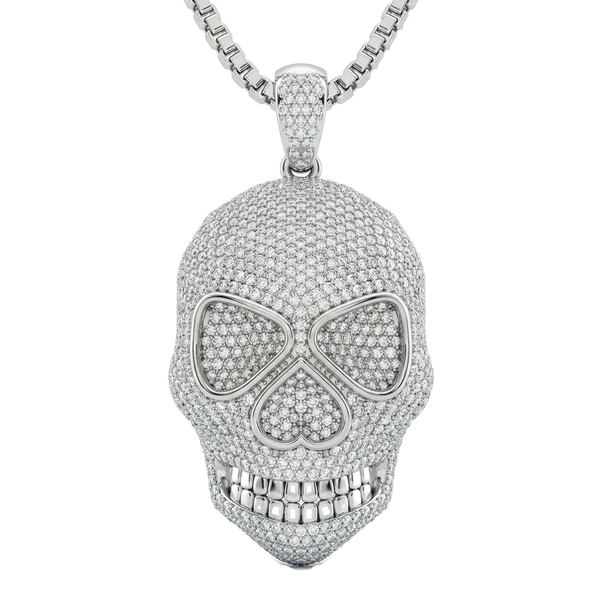 7.20 ct EF VS Lab Grown Diamond Alien Pendant in 14k White Gold