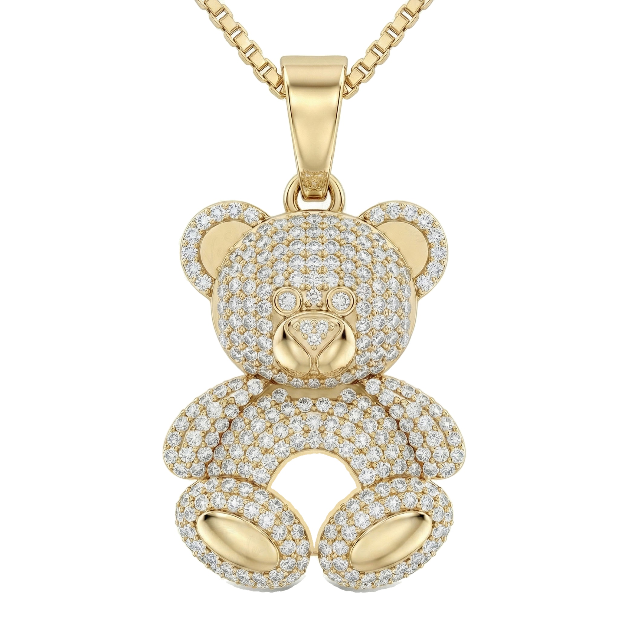 1.40 ct EF VS Lab Grown Diamond Cartoon Pendant in 14k Yellow Gold