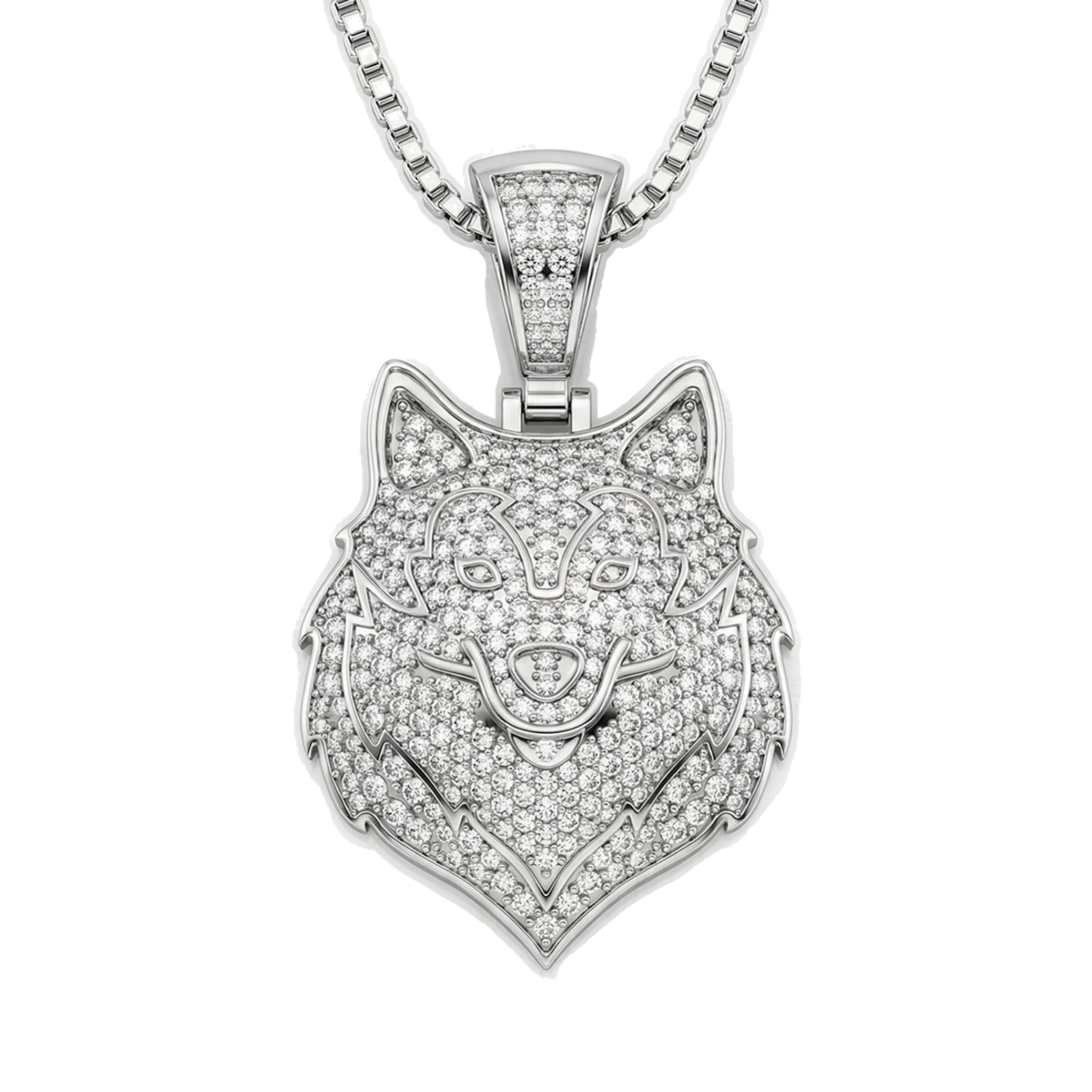 1.66 ct EF VS Lab Grown Diamond Animal Pendant in 10k White Gold