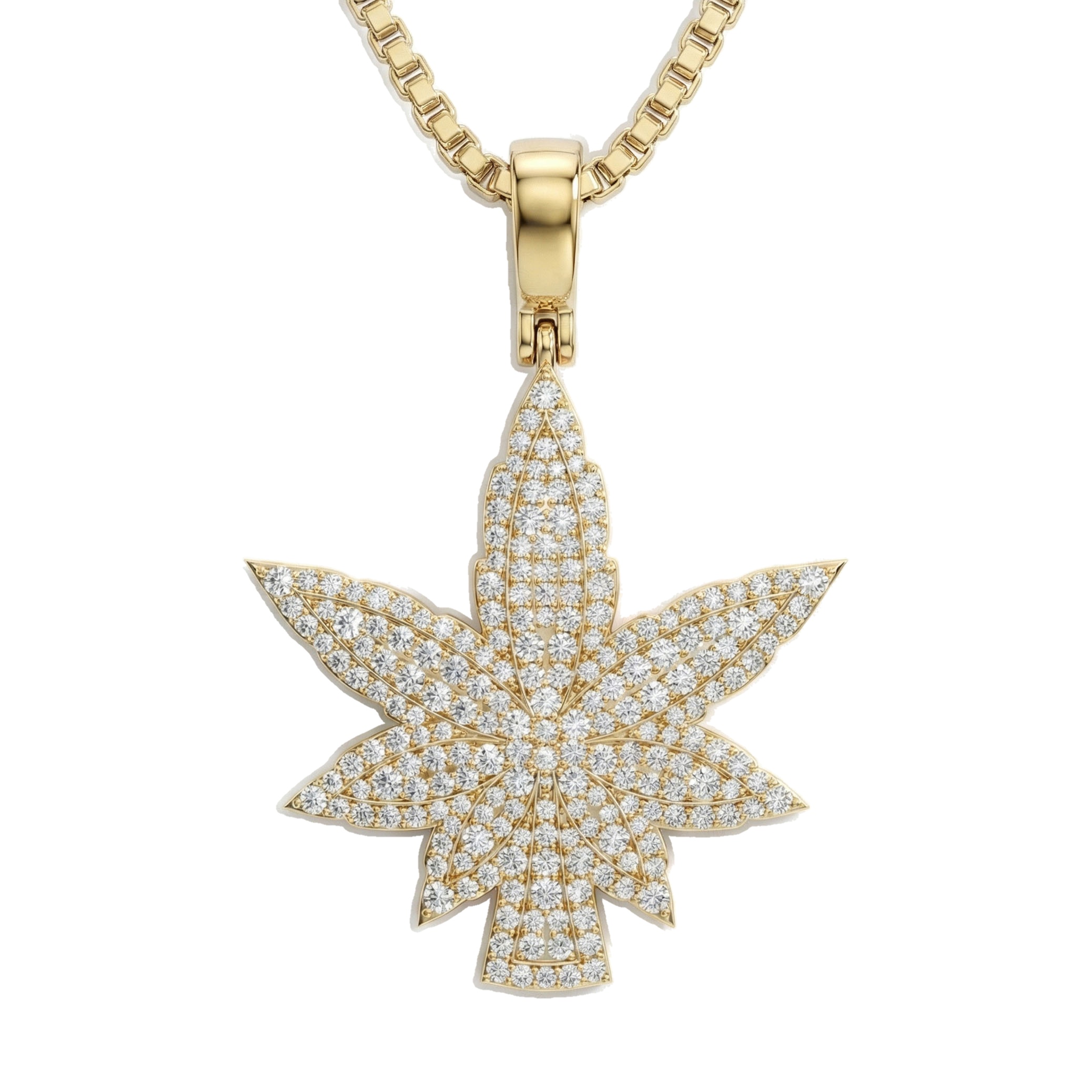1.10 ct EF VS Lab Grown Diamond Flower Pendant in 14k Yellow Gold
