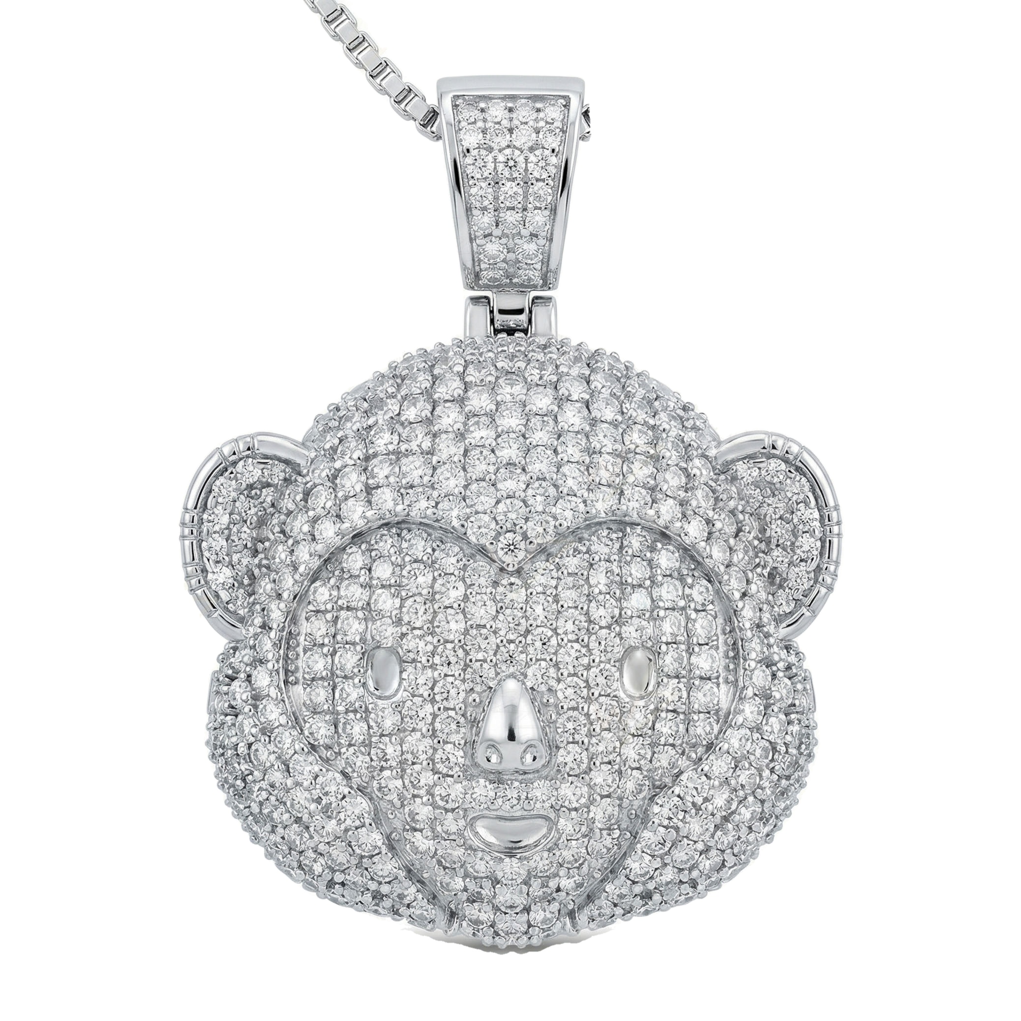 1.66 ct EF VS Lab Grown Diamond Cartoon Pendant in 10k White Gold