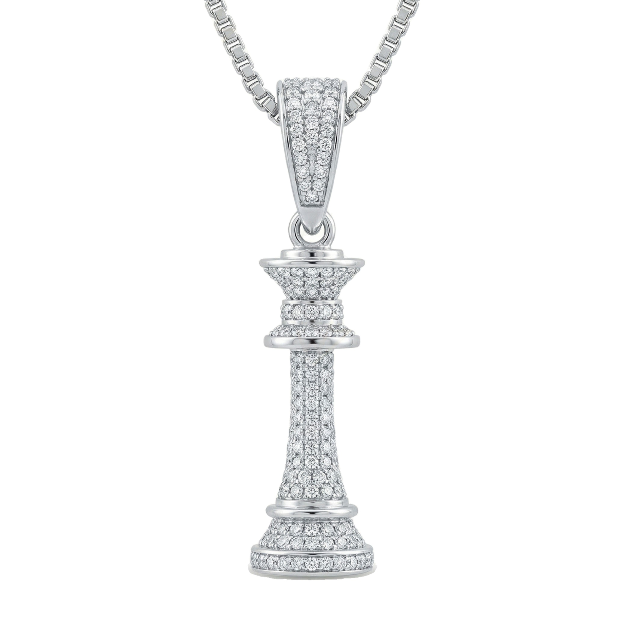 2.66 ct EF VS Lab Grown Diamond Sport Pendant in 10k White Gold