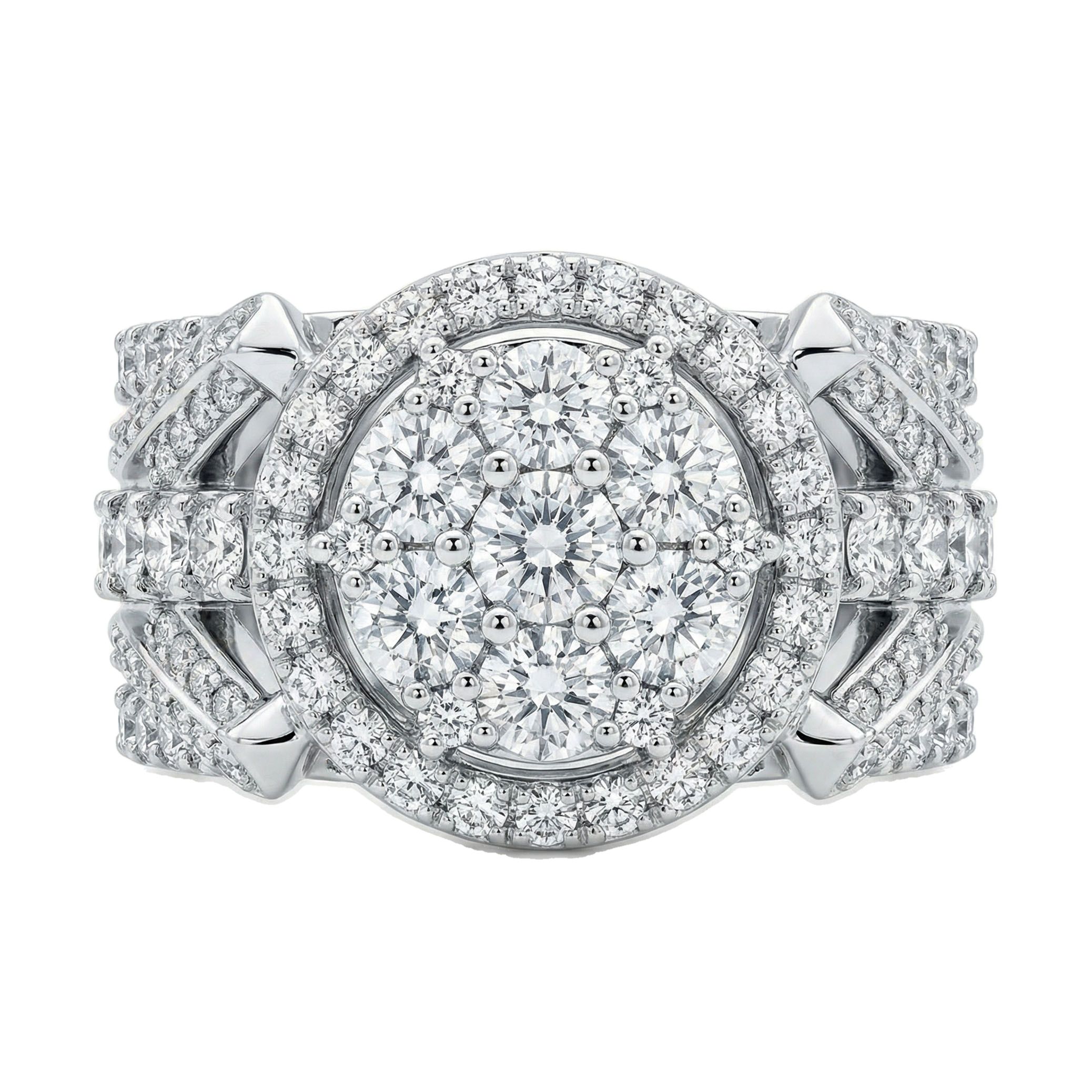 3.15 ct EF VS Moissanite Mens Statement Ring in 925 Sterling SIlver _ Sz0475 101054
