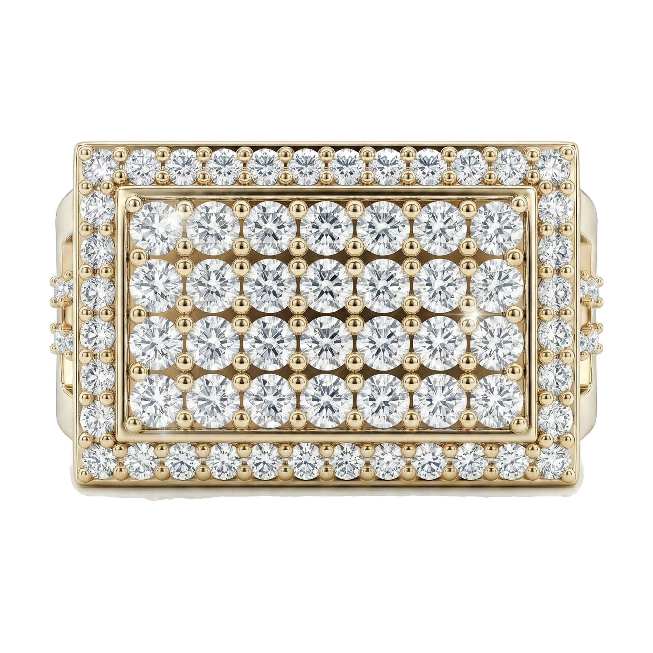 2.00 ct EF VS Lab Grown Diamond Mens Wedding Band in 10k Yellow Gold _ Sz1075 101510