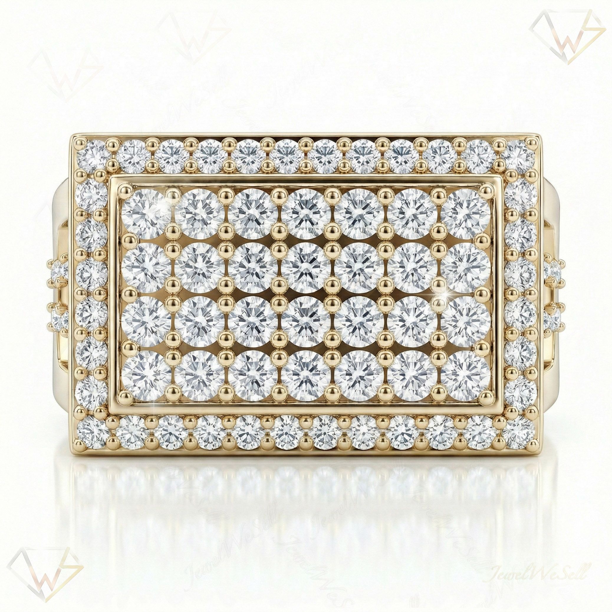 2.00 ct EF VS Lab Grown Diamond Mens Wedding Band in 14k Yellow Gold _ Sz0875 101510