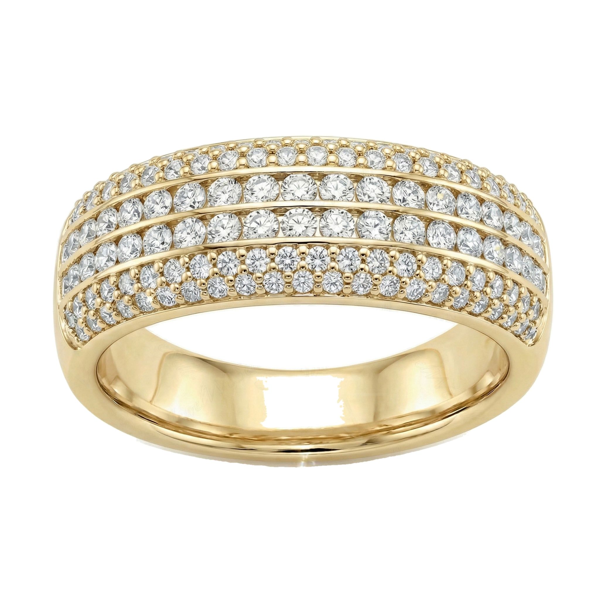 1.66 ct EF VS Lab Grown Diamond Mens Wedding Band in 14k Yellow Gold _ Sz0475 101831