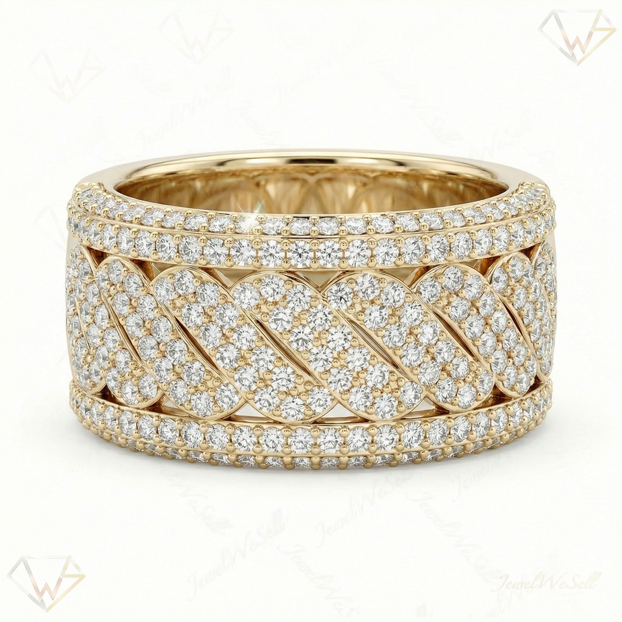 1.50 ct EF VS Lab Grown Diamond Mens Wedding Band in 10k Yellow Gold _ Sz0575 101833