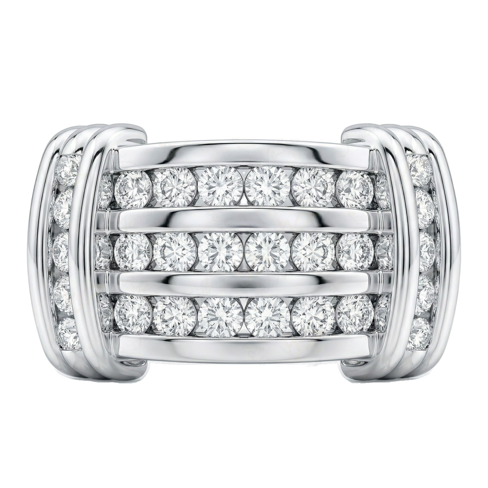 1.33 ct EF VS Lab Grown Diamond Mens Wedding Band in 10k White Gold _ Sz0450 101970