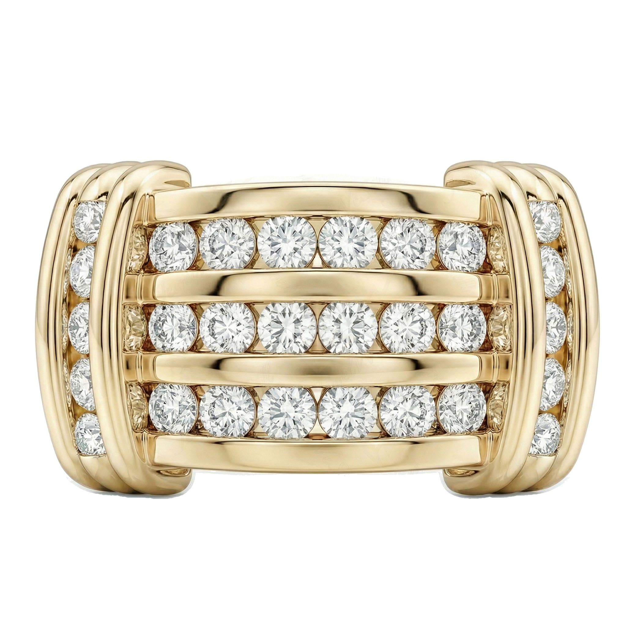 1.33 ct EF VS Lab Grown Diamond Mens Wedding Band in 14k Yellow Gold _ Sz0850 101970