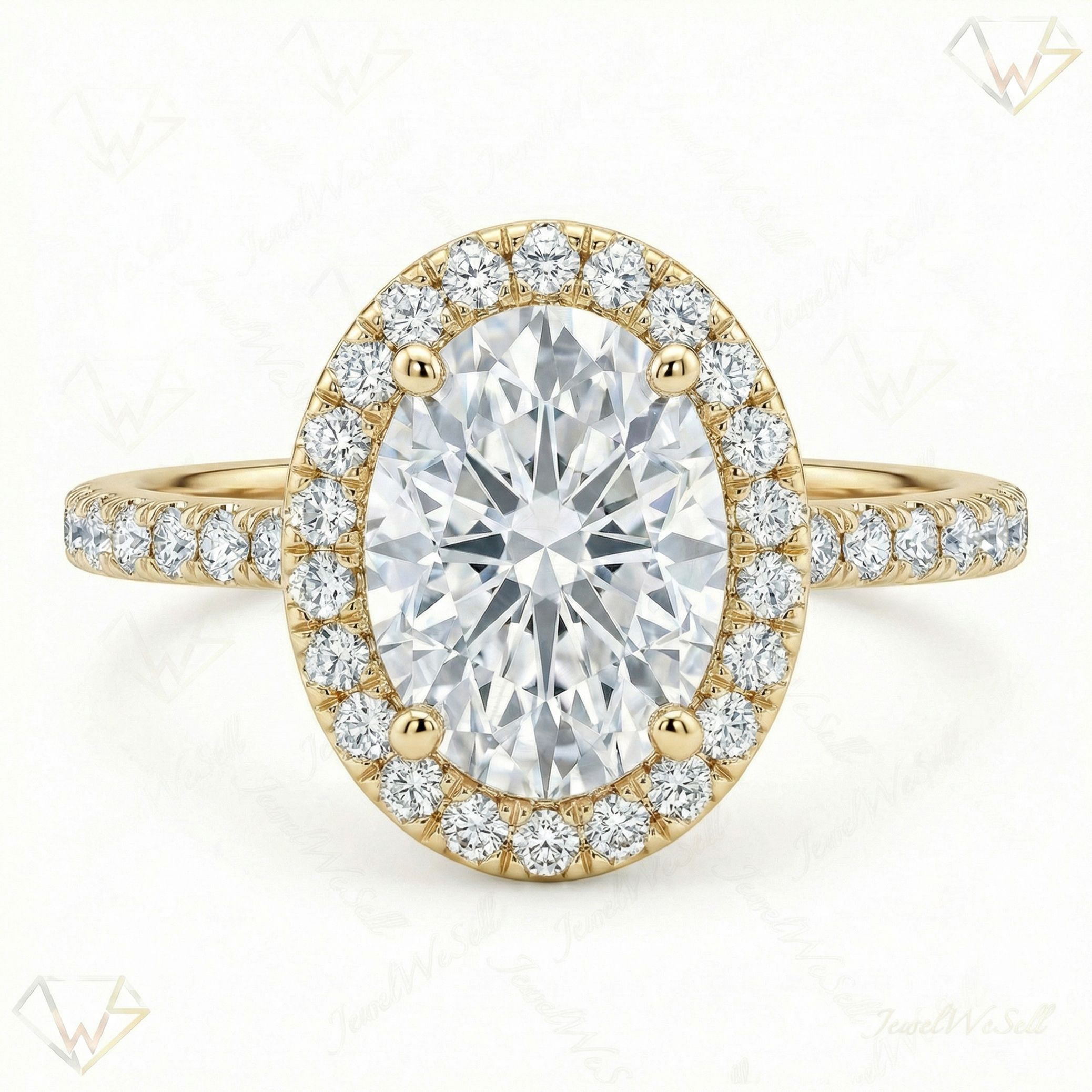 1.50 ct EF VS Lab Grown Diamond Solitaire with Accents Engagement Ring in 14k Yellow Gold _ Sz0700 102060