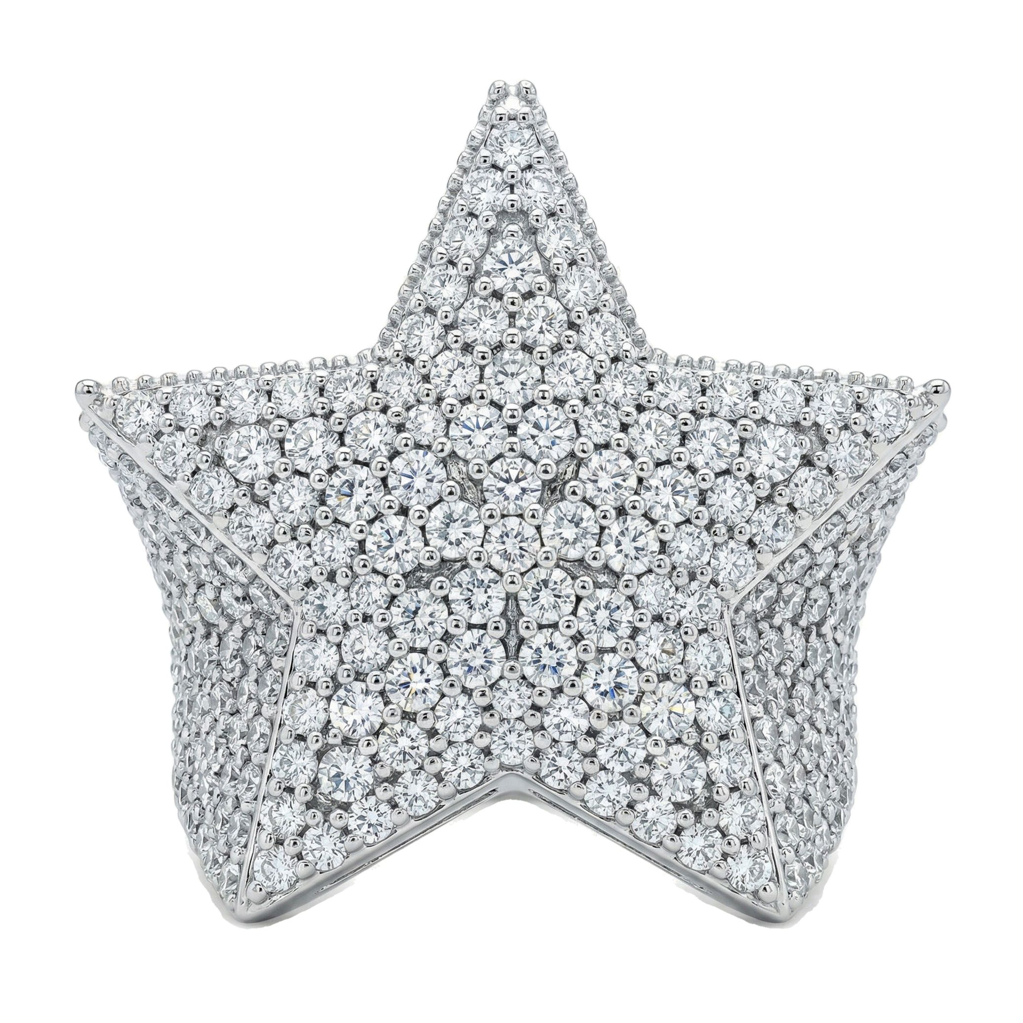 9.50 ct EF VS Moissanite Mens Statement Ring in 925 Sterling SIlver _ Sz0975 102198
