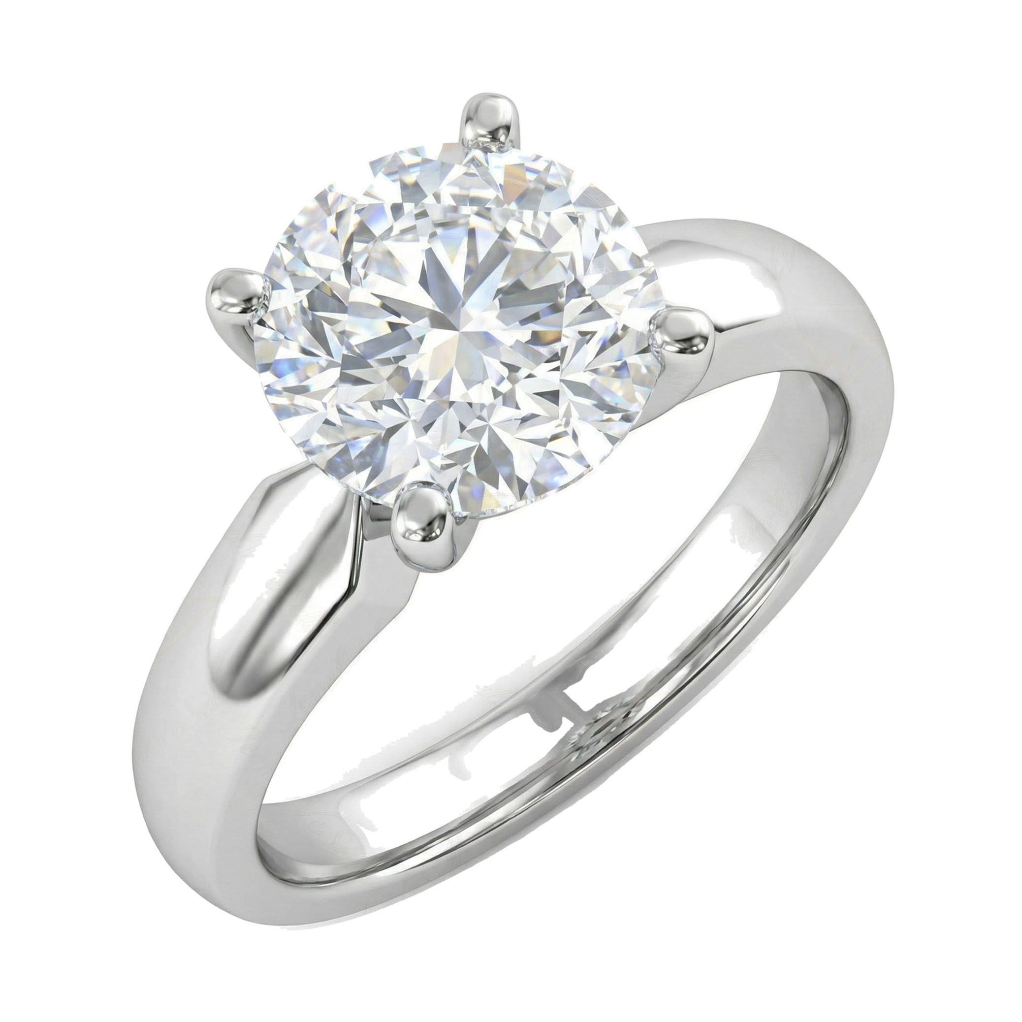 1.60 ct EF VS Lab Grown Diamond Solitaire Engagement Ring in 10k White Gold _ Sz0450 103030