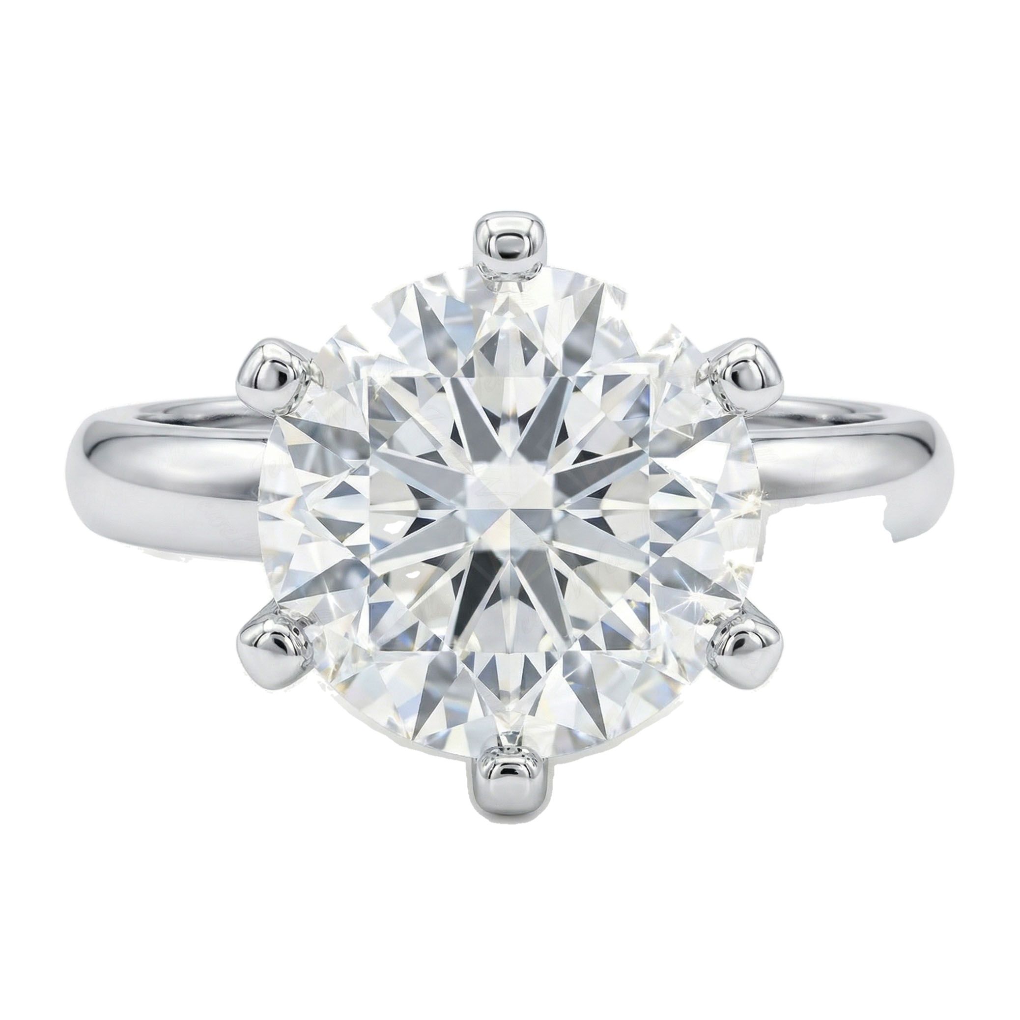 1.40 ct EF VS Lab Grown Diamond Solitaire Engagement Ring in 10k White Gold _ Sz0875 103063