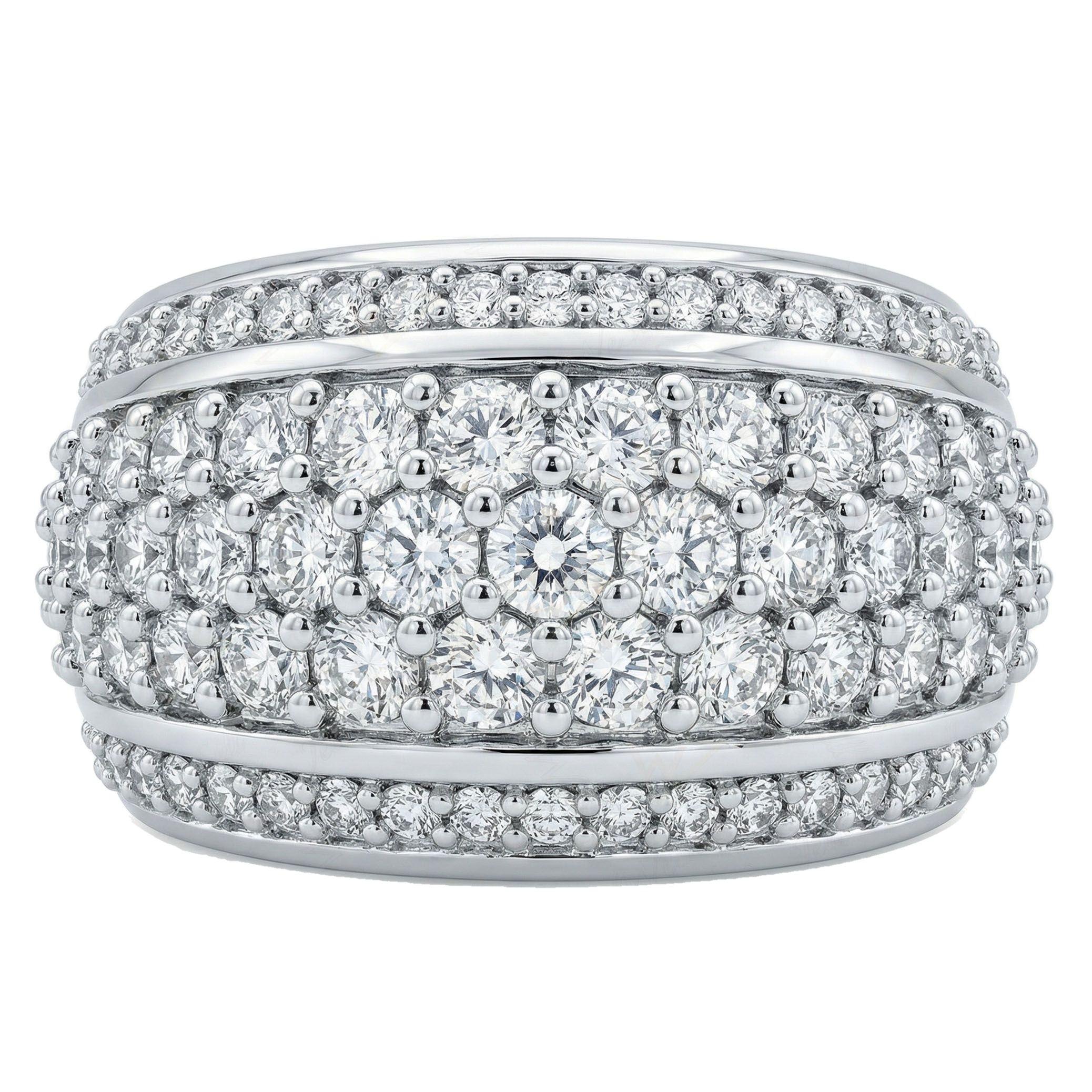 2.40 ct EF VS Lab Grown Diamond Mens Wedding Band in 14k White Gold _ Sz0575 103077
