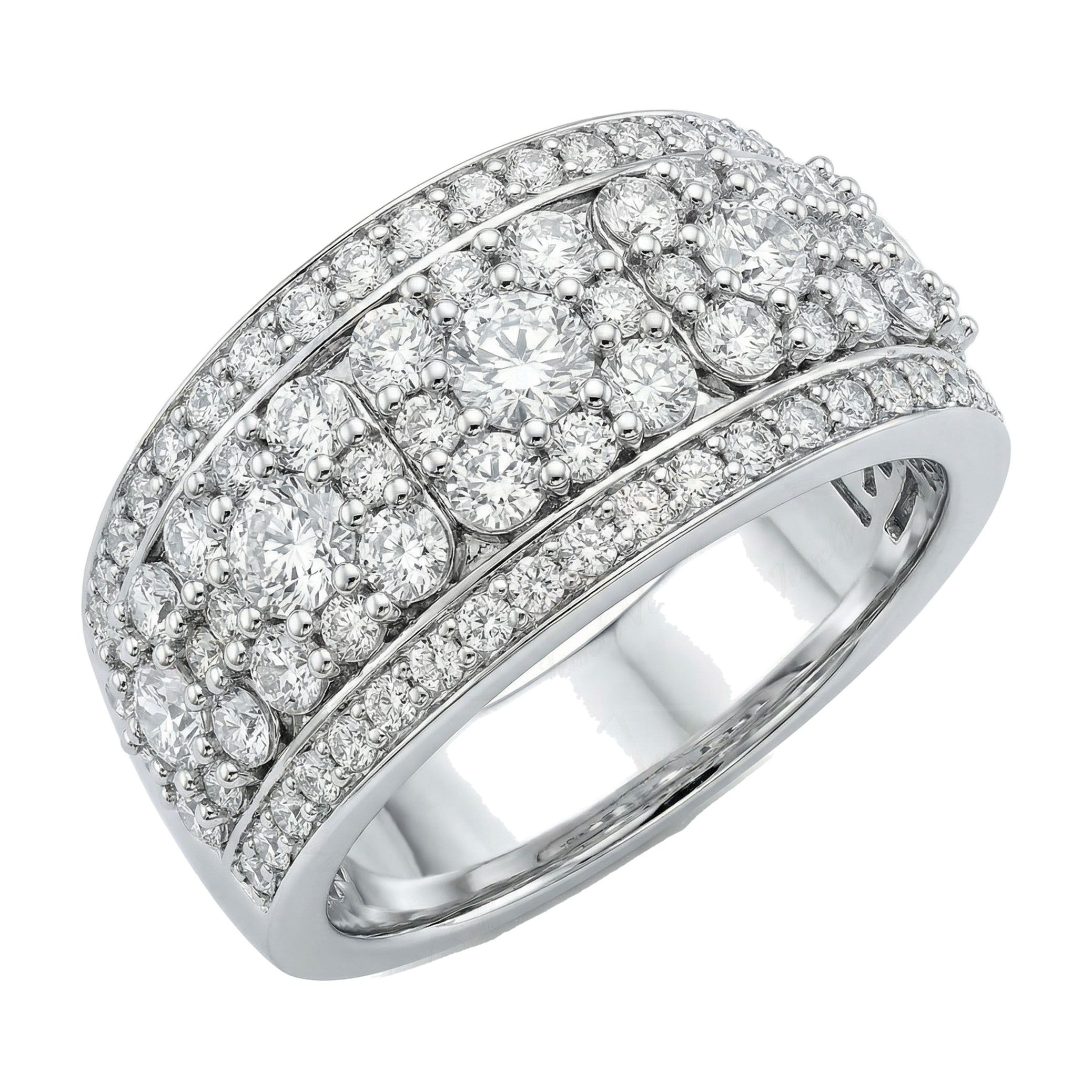 1.75 ct EF VS Lab Grown Diamond Mens Wedding Band in 14k White Gold _ Sz0475 103262
