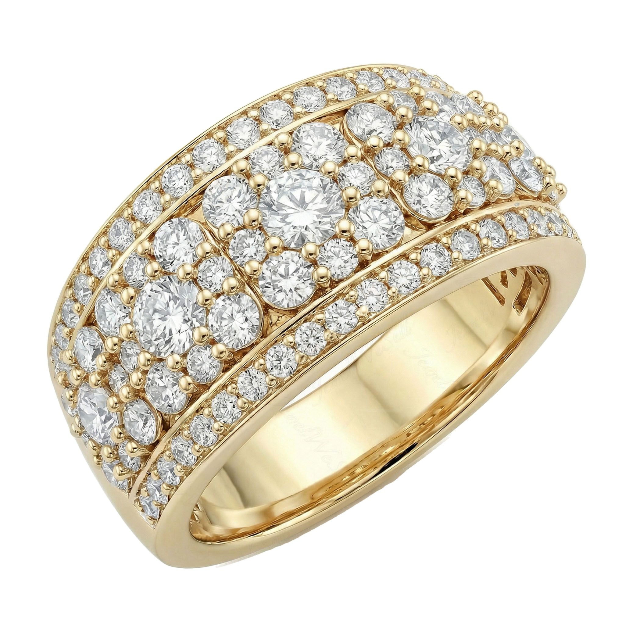 1.75 ct EF VS Lab Grown Diamond Mens Wedding Band in 10k Yellow Gold _ Sz0875 103262