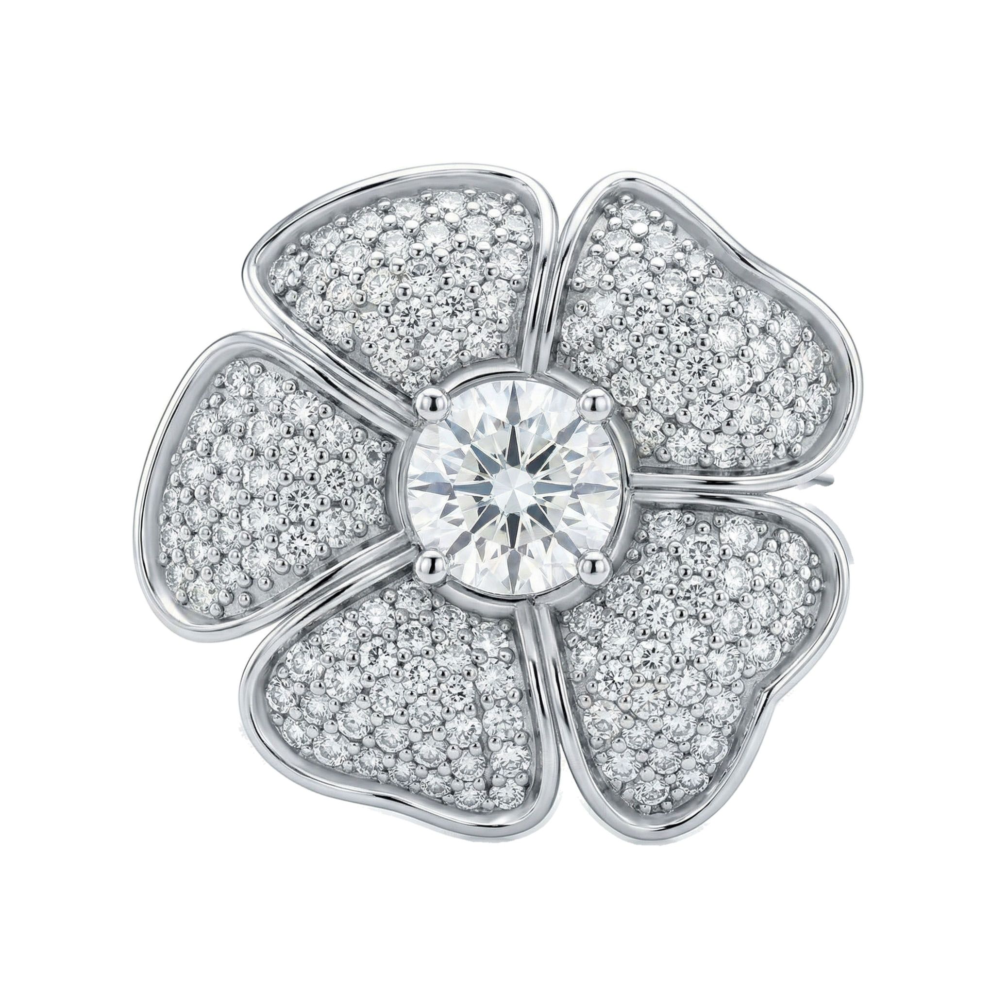 5.33 ct EF VS Moissanite Fancy Ring in 925 Sterling SIlver _ Sz0875 11059