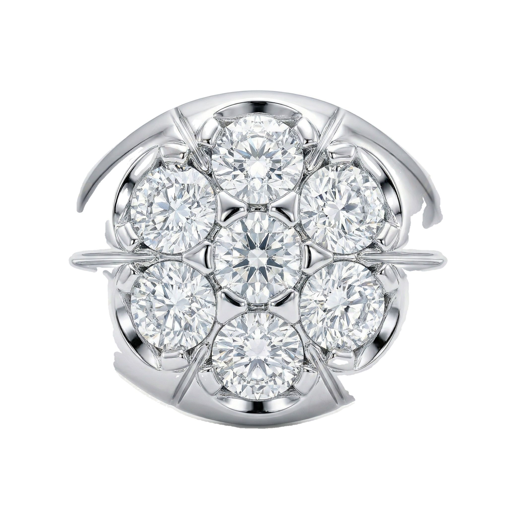 2.50 ct EF VS Lab Grown Diamond Mens Statement Ring in 10k White Gold _ Sz0900 13702
