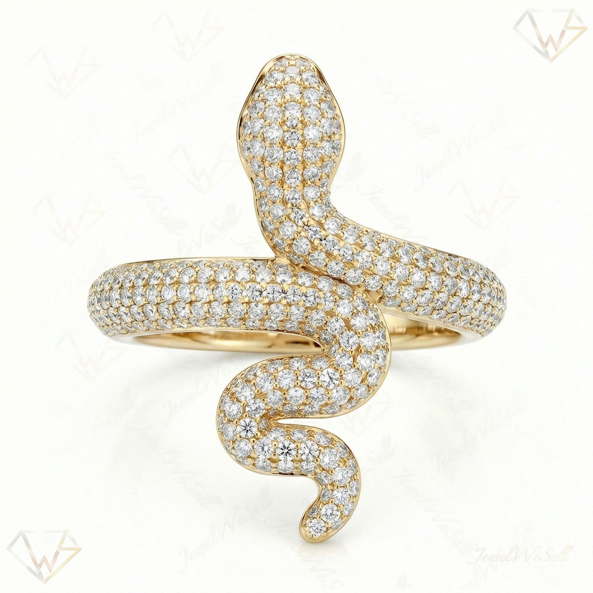 2.50 ct EF VS Lab Grown Diamond Fancy Ring in 10k Yellow Gold _ Sz0400 15939