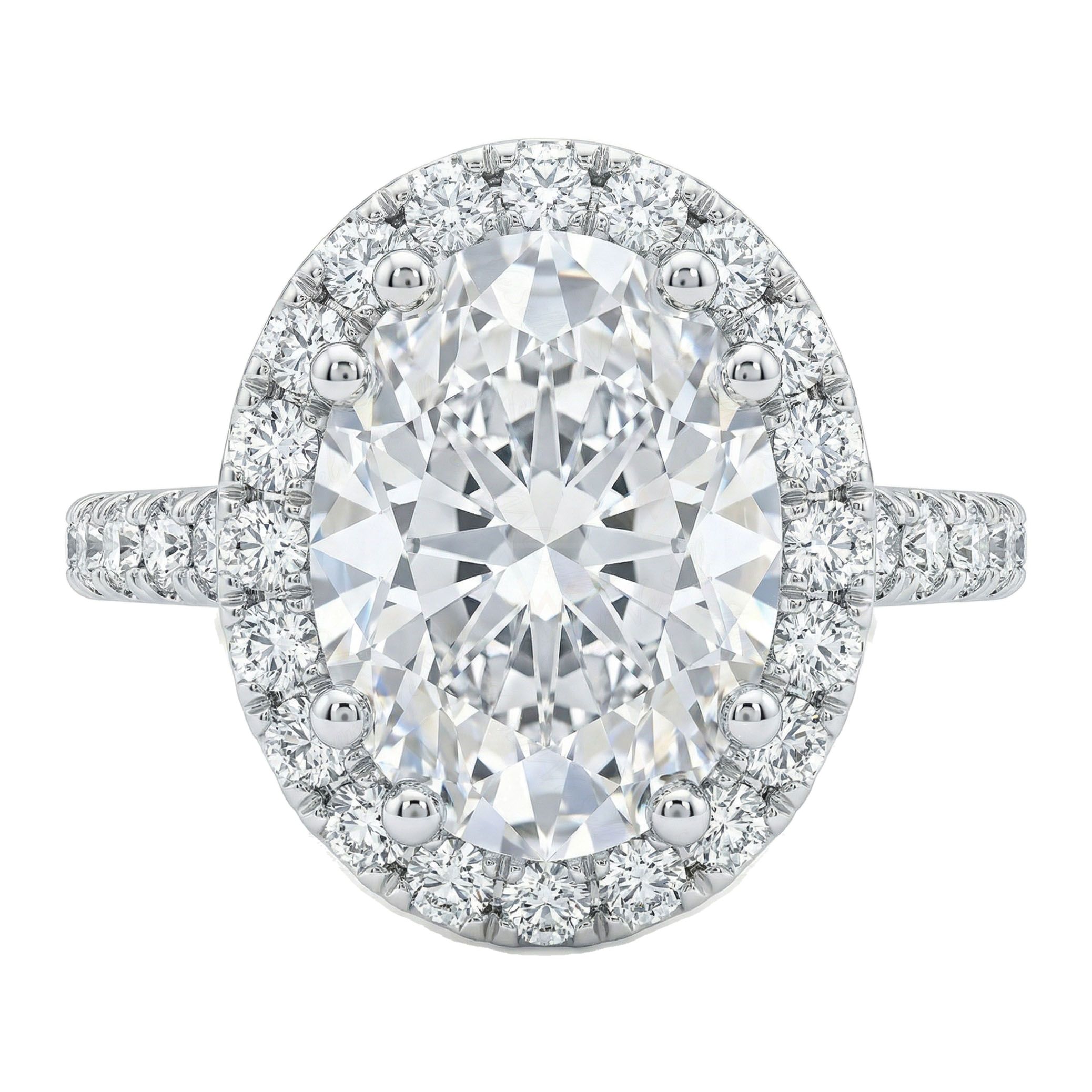 1.60 ct EF VS Moissanite Halo Engagement Ring in 925 Sterling SIlver _ Sz0825 3068