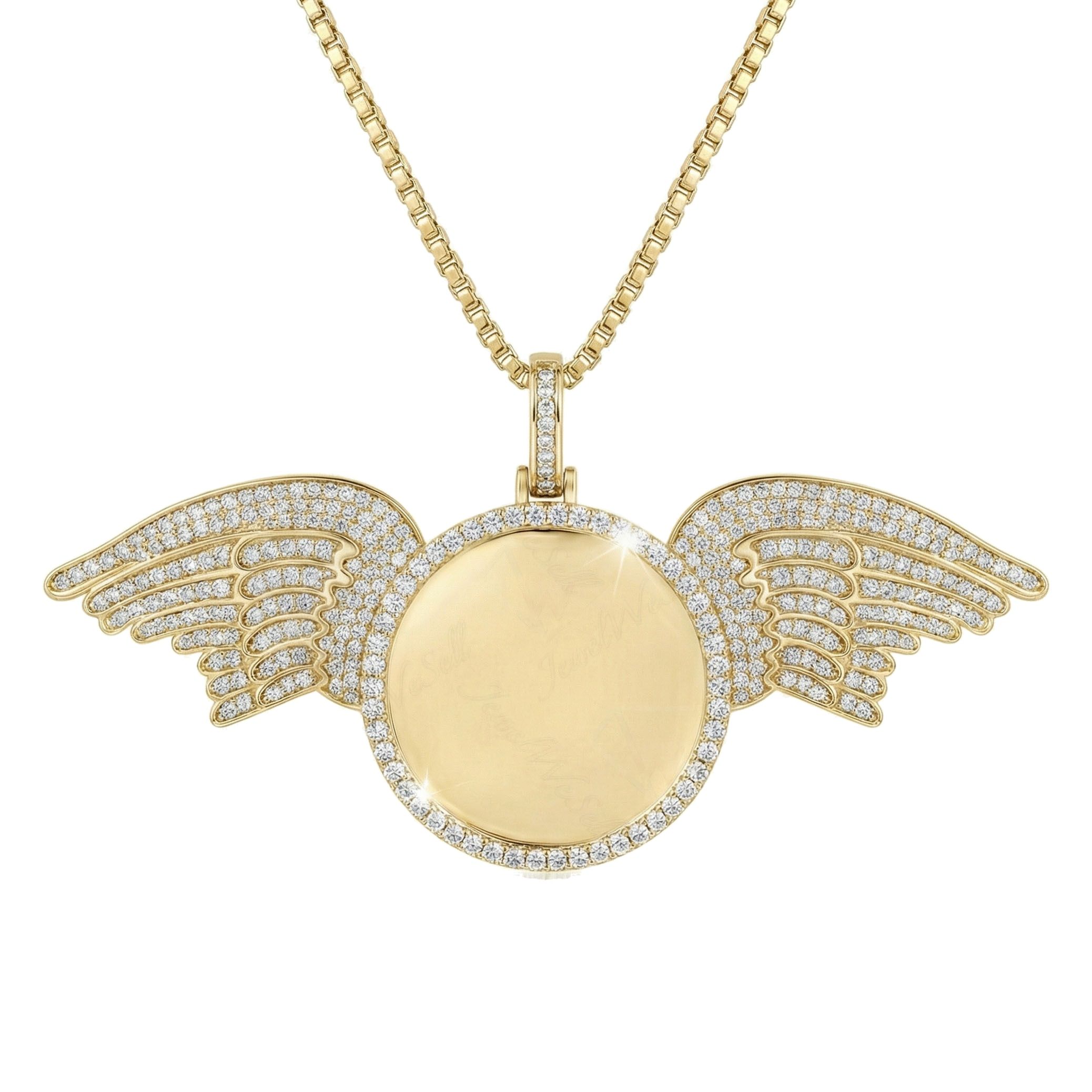 6.00 ct EF VS Lab Grown Diamond Memory Pendant in 10k Yellow Gold 15838