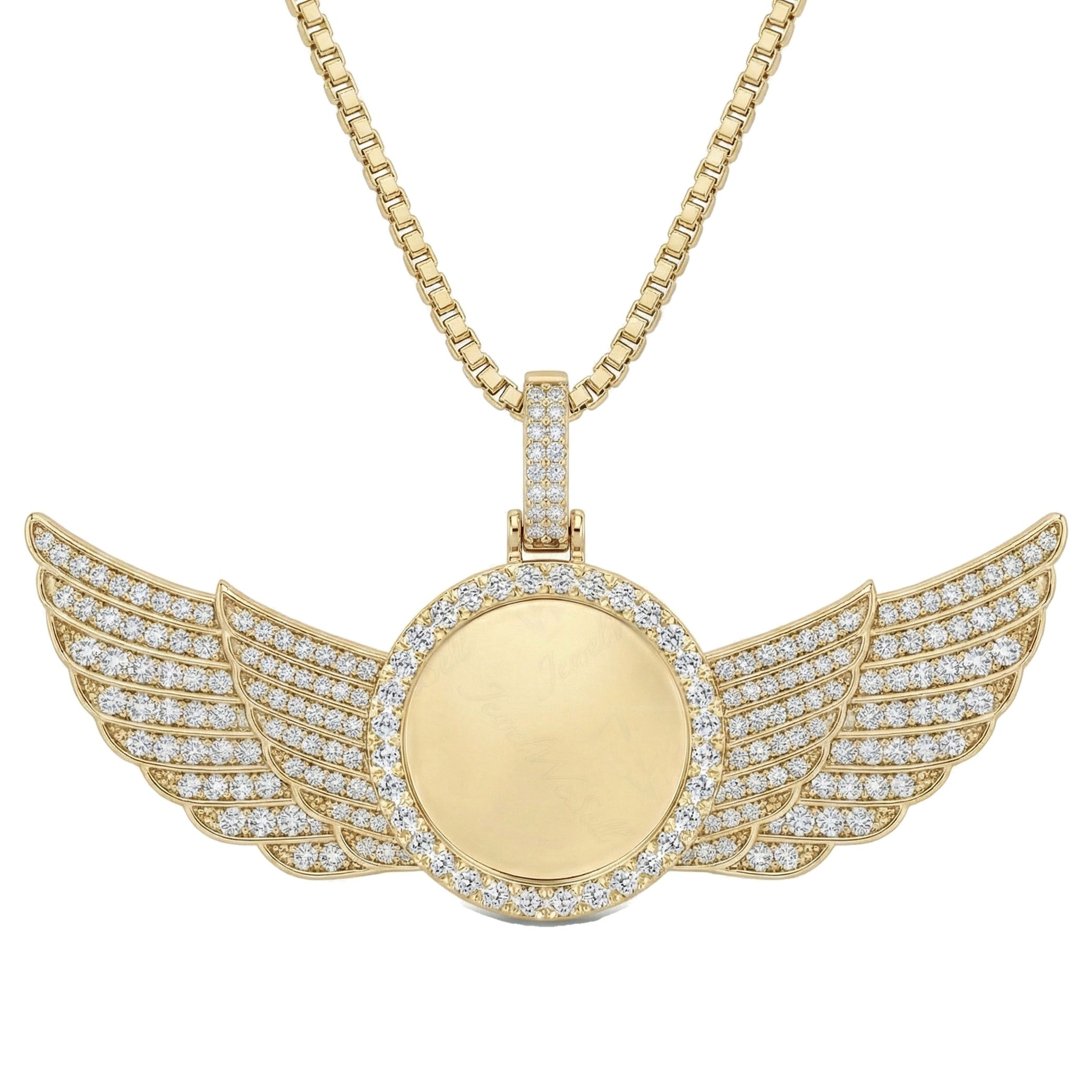 3.70 ct EF VS Lab Grown Diamond Memory Pendant in 10k Yellow Gold 15851