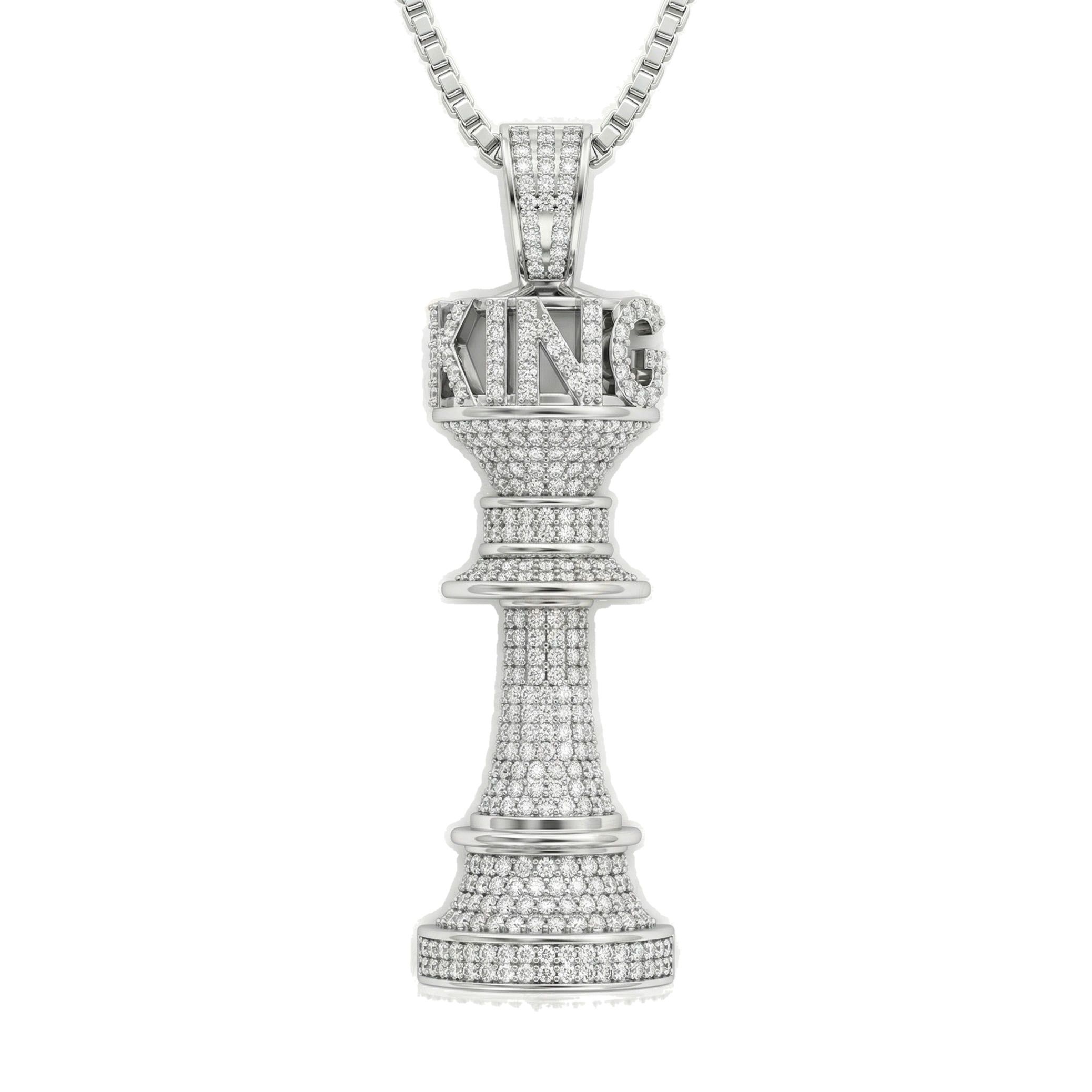 4.70 ct EF VS Lab Grown Diamond Sport Pendant in 10k White Gold 200768