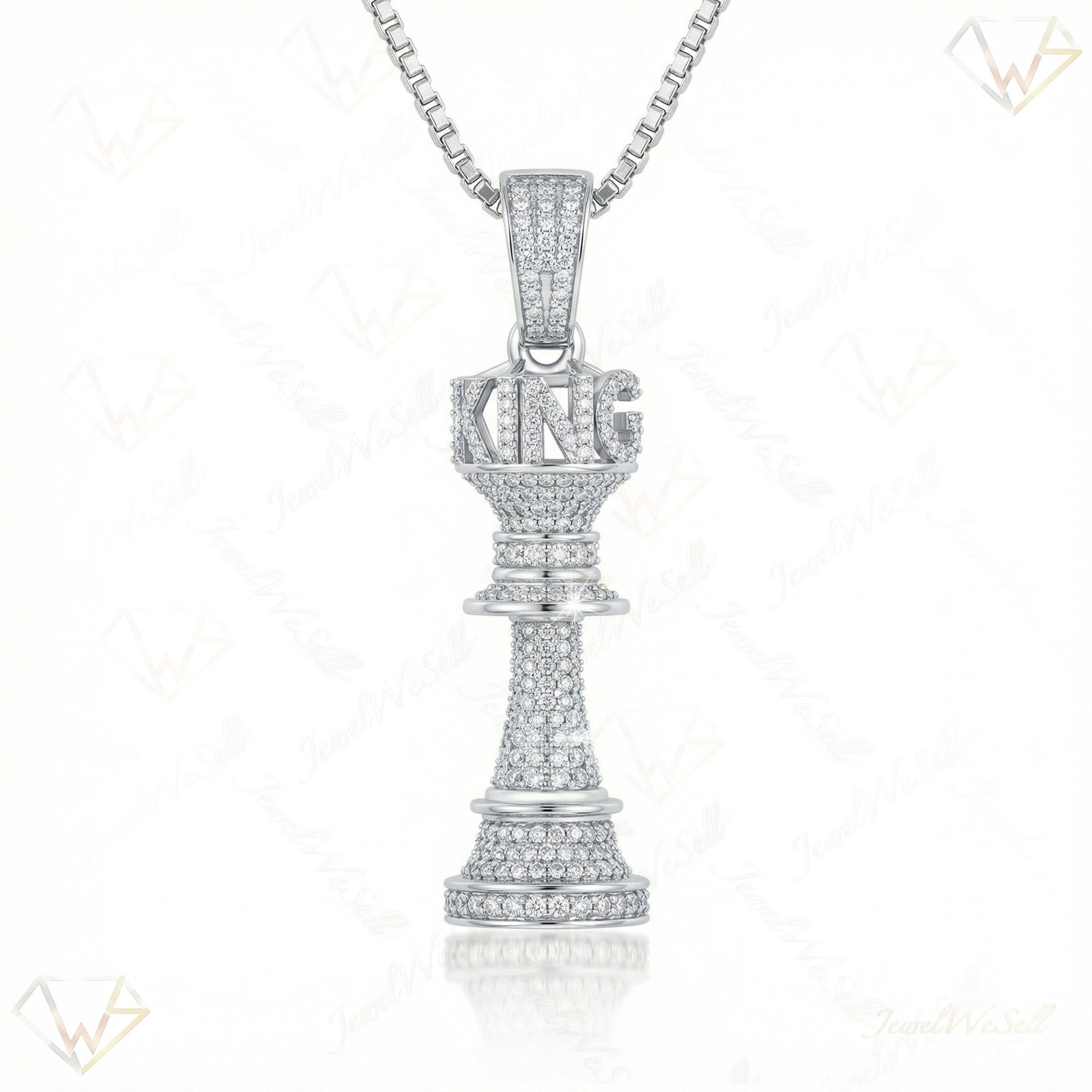 1.25 ct EF VS Moissanite Sport Pendant in 925 Sterling Silver 200768