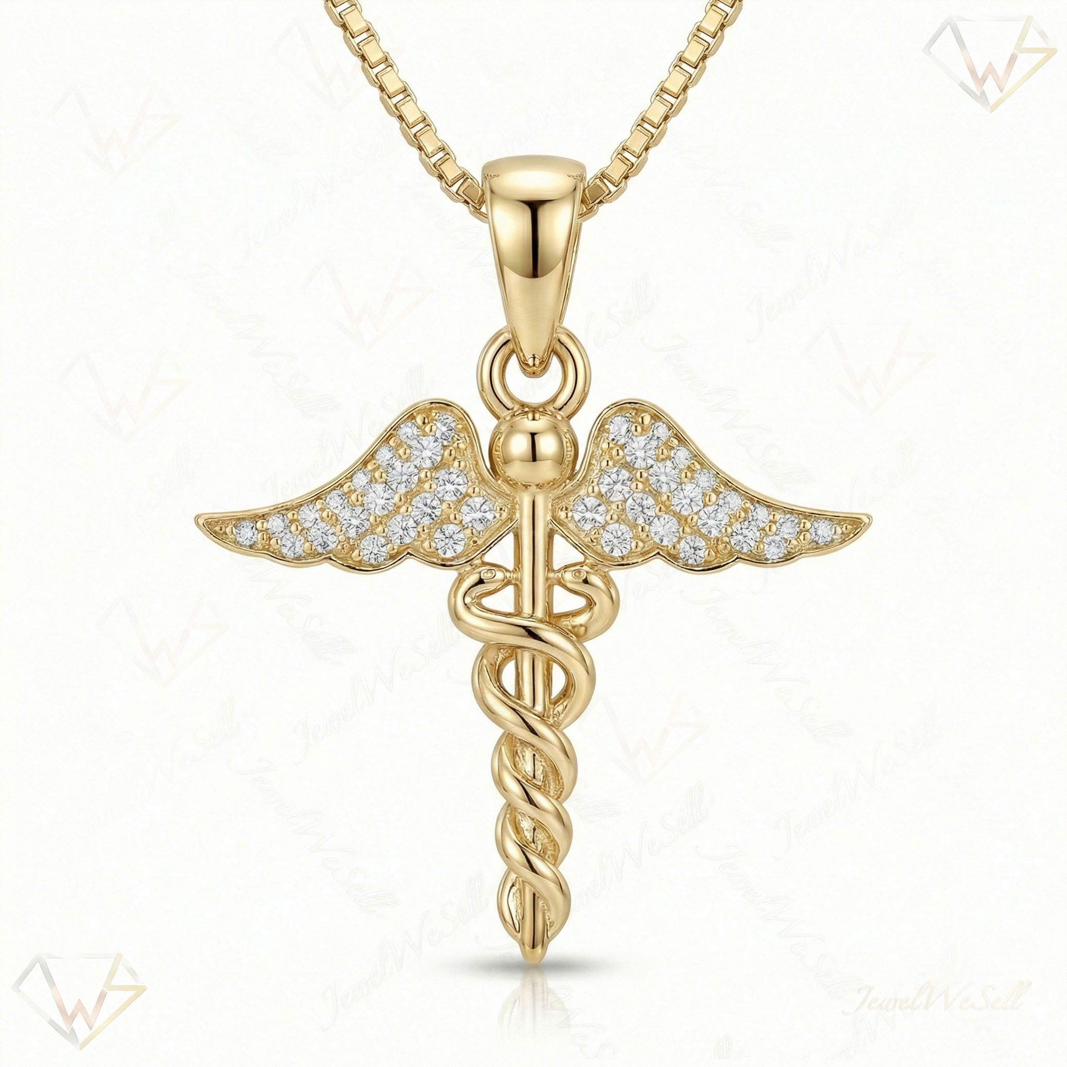 0.15 ct EF VS Lab Grown Diamond Cross Pendant in 14k Yellow Gold 200866
