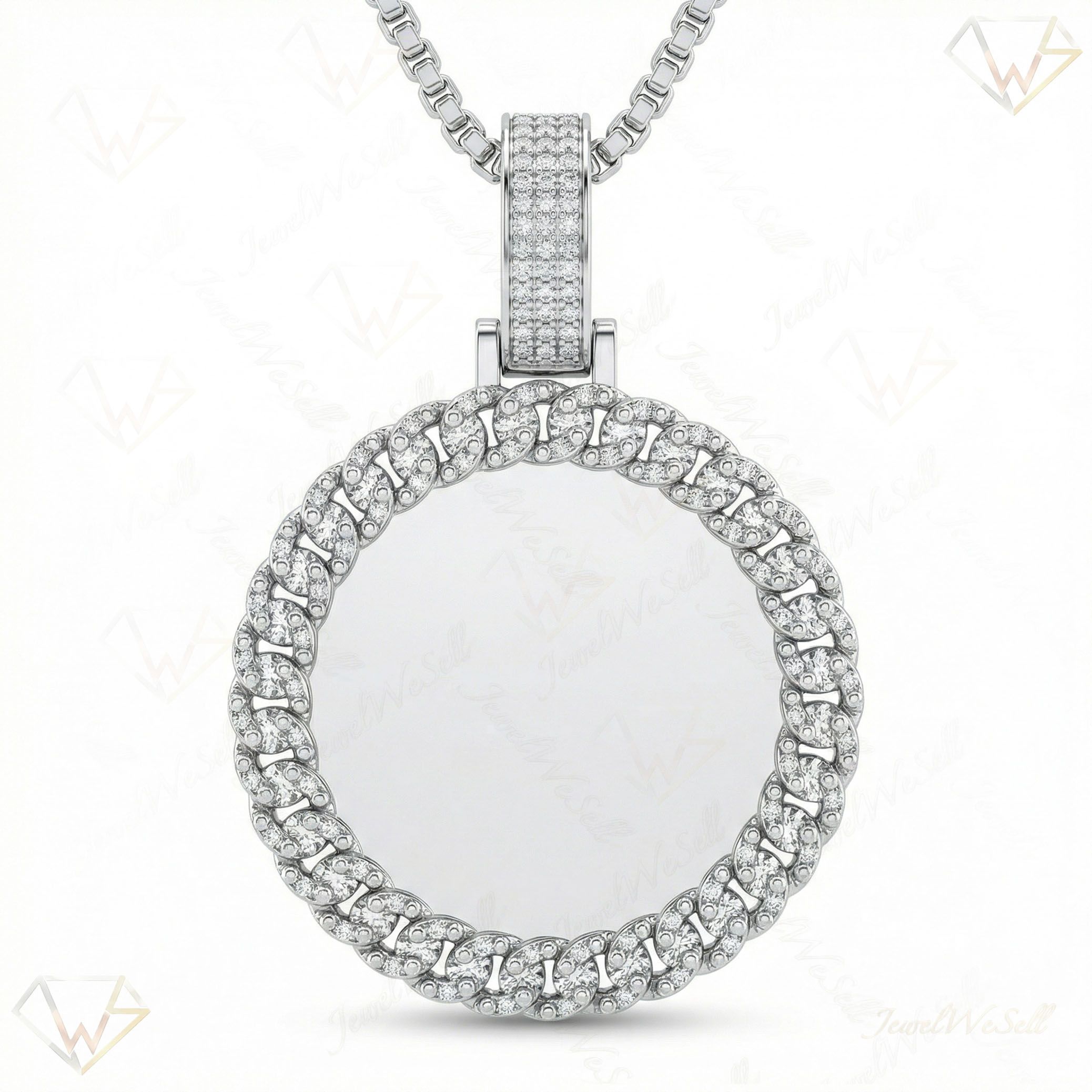 1.33 ct EF VS Lab Grown Diamond Memory Pendant in 10k White Gold 201131