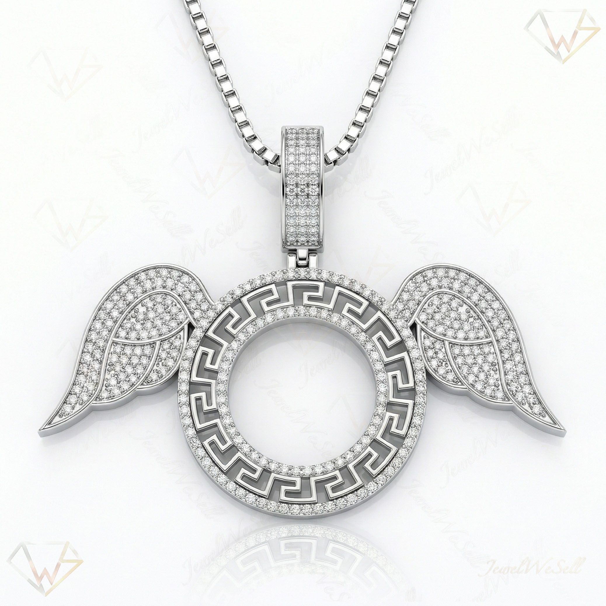 1.60 ct EF VS Lab Grown Diamond Memory Pendant in 10k White Gold 201132