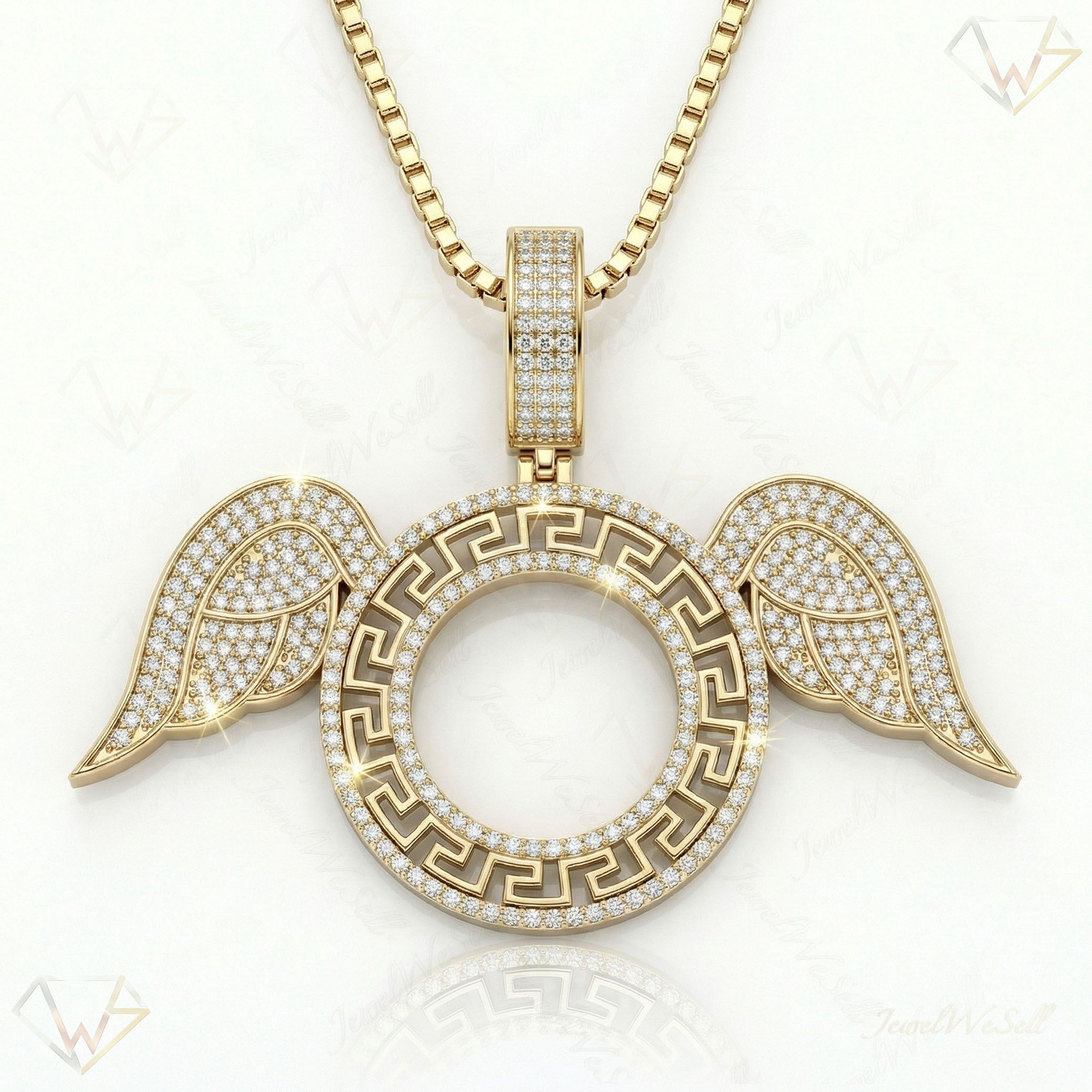 1.60 ct EF VS Lab Grown Diamond Memory Pendant in 10k Yellow Gold 201132