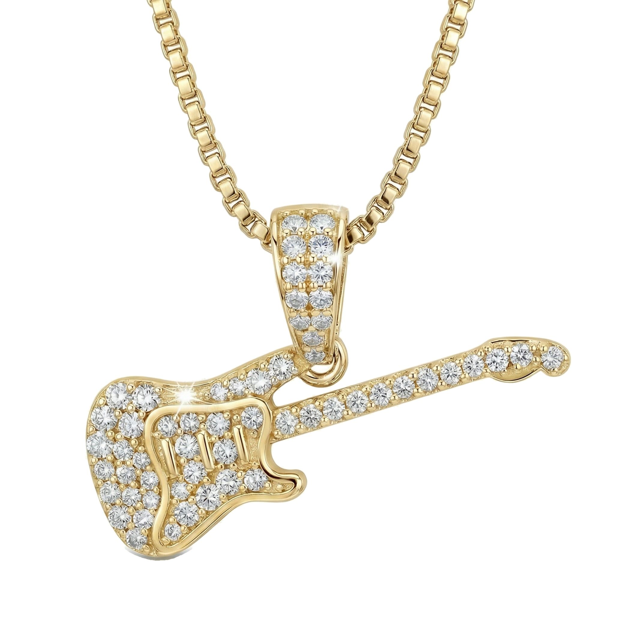 0.45 ct EF VS Lab Grown Diamond Musical Pendant in 10k Yellow Gold 201583