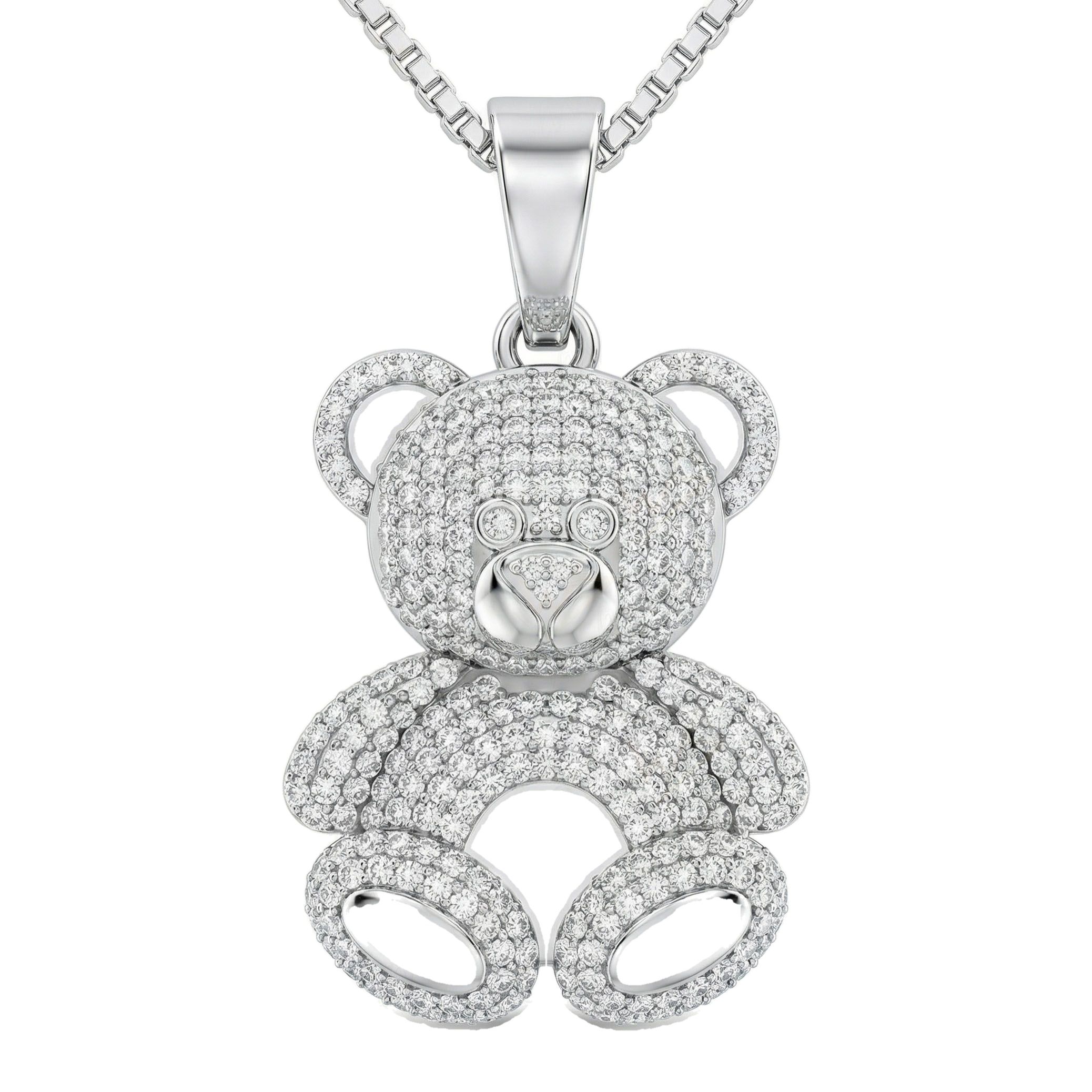 1.40 ct EF VS Lab Grown Diamond Cartoon Pendant in 10k White Gold 201959