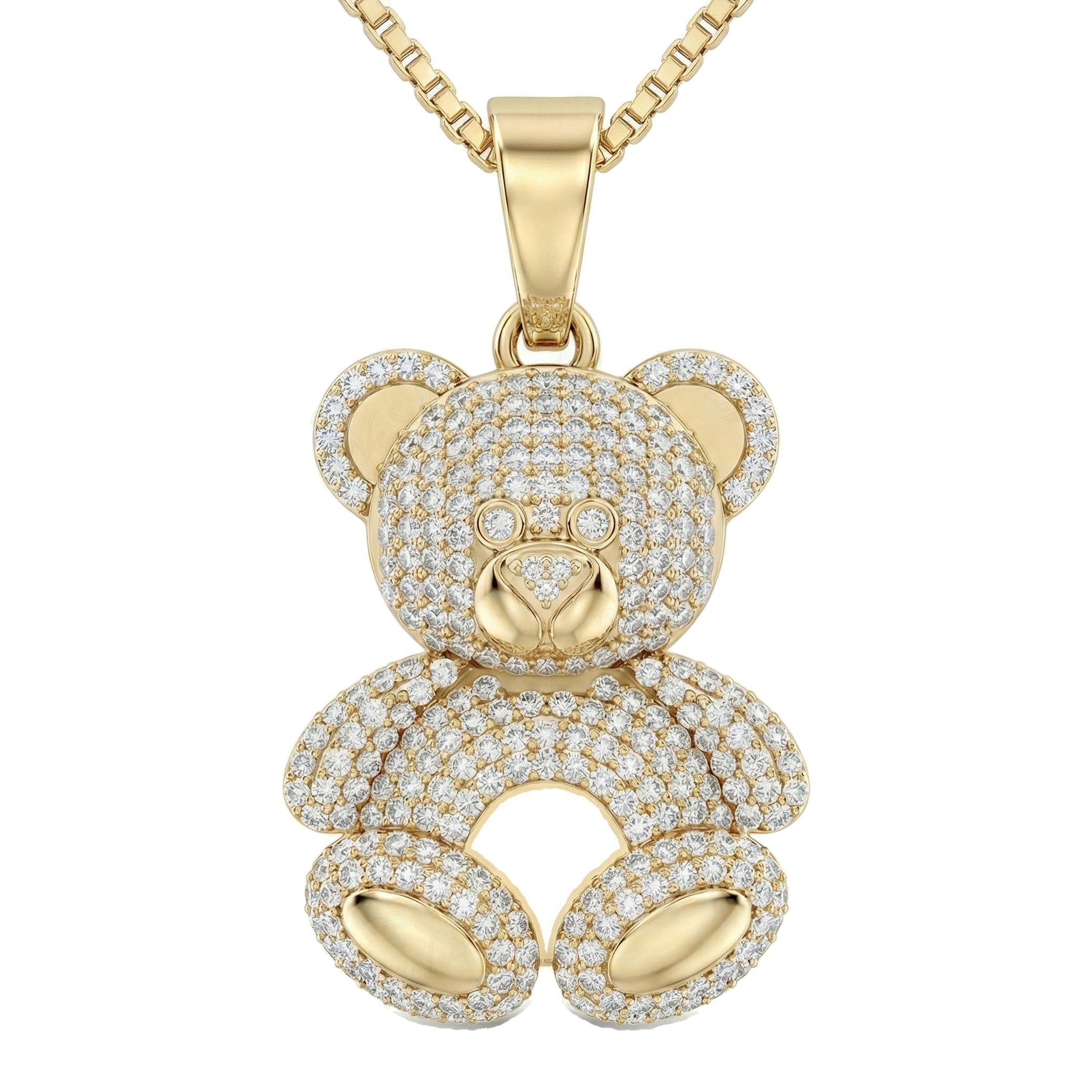 1.40 ct EF VS Lab Grown Diamond Cartoon Pendant in 10k Yellow Gold 201959