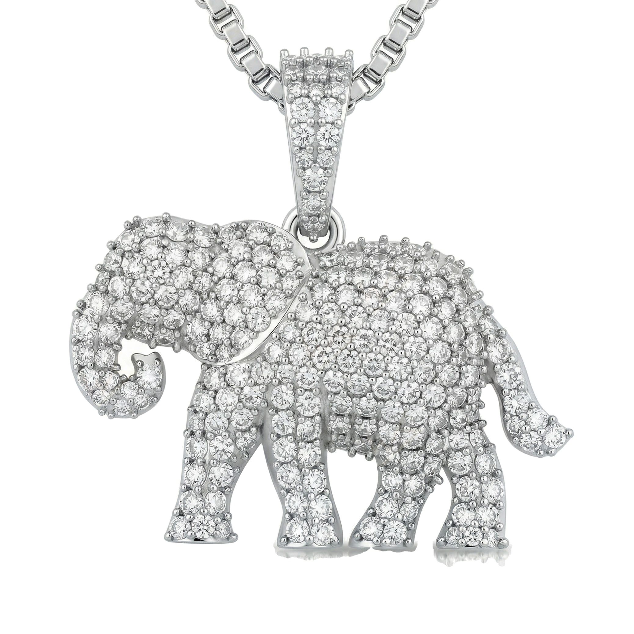 1.95 ct EF VS Lab Grown Diamond Animal Pendant in 10k White Gold 202157
