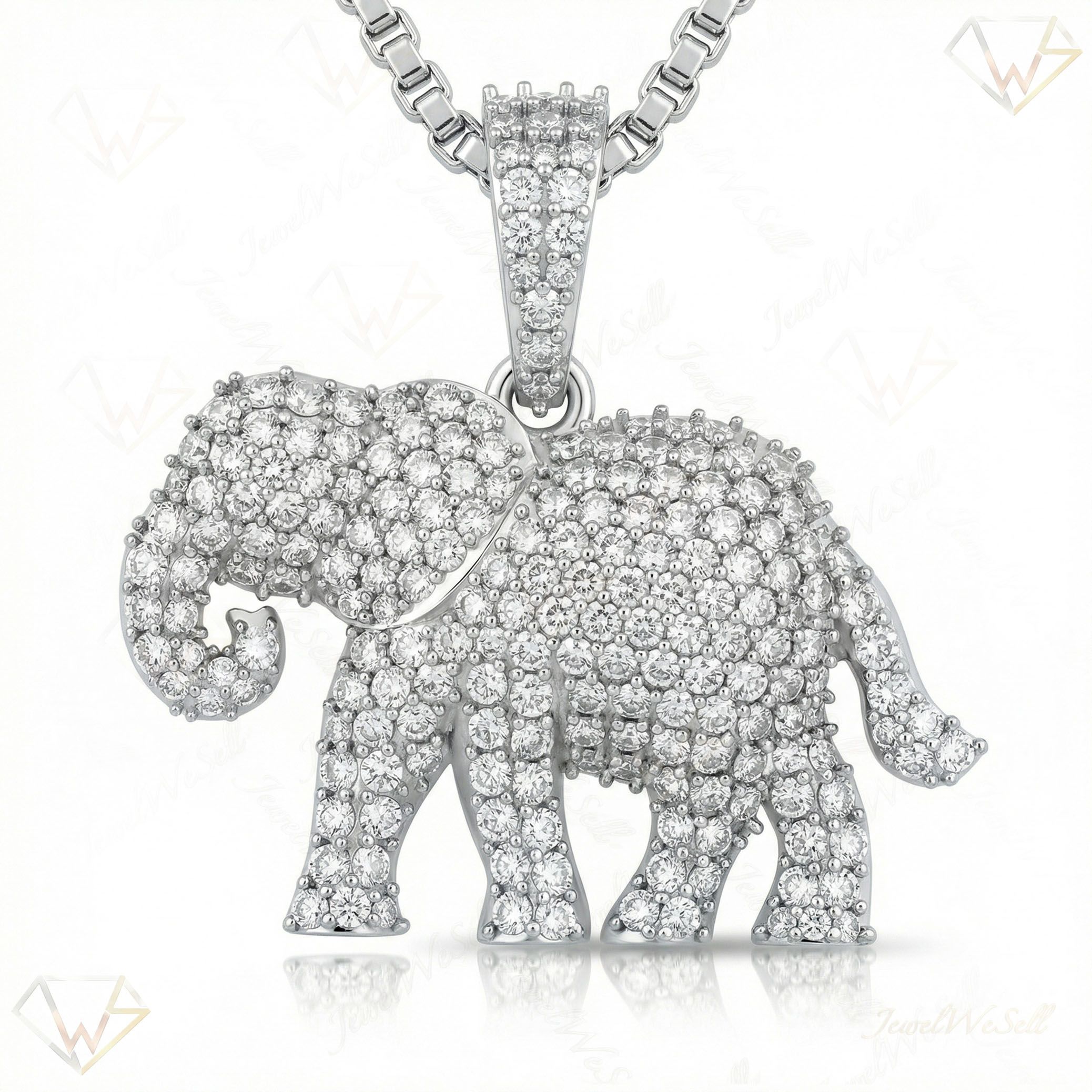 1.95 ct EF VS Moissanite Animal Pendant in 925 Sterling Silver 202157