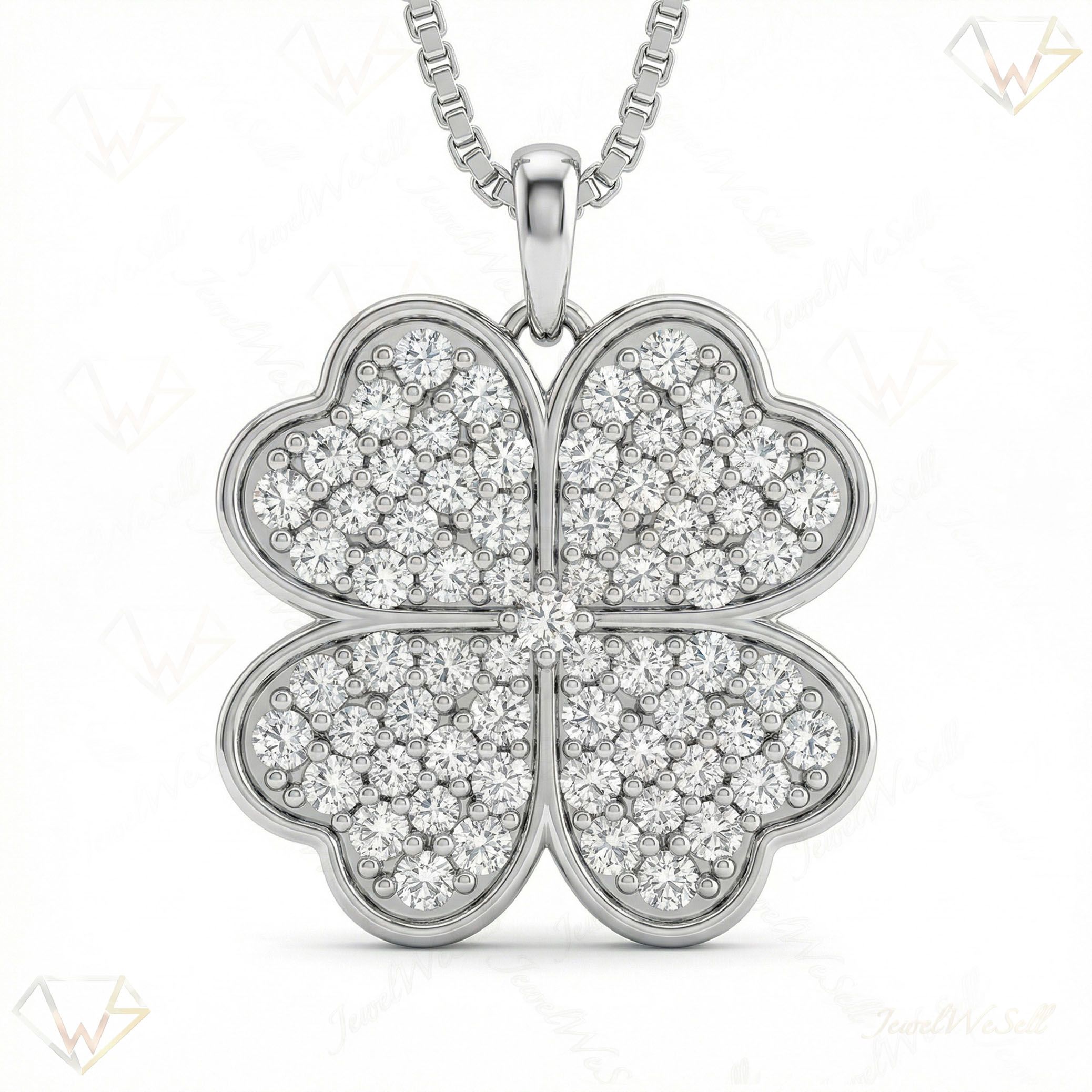0.40 ct EF VS Lab Grown Diamond Fancy Pendant in 14k White Gold 202337