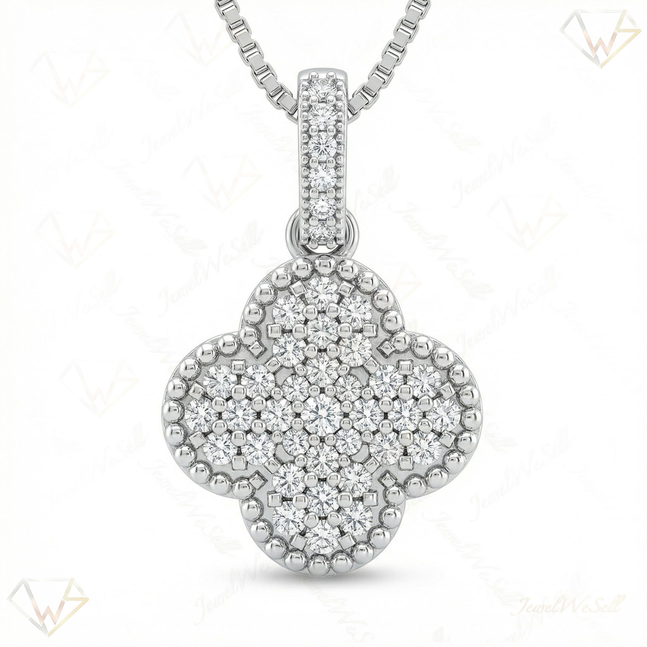 0.40 ct EF VS Moissanite Fancy Pendant in 925 Sterling Silver 202338