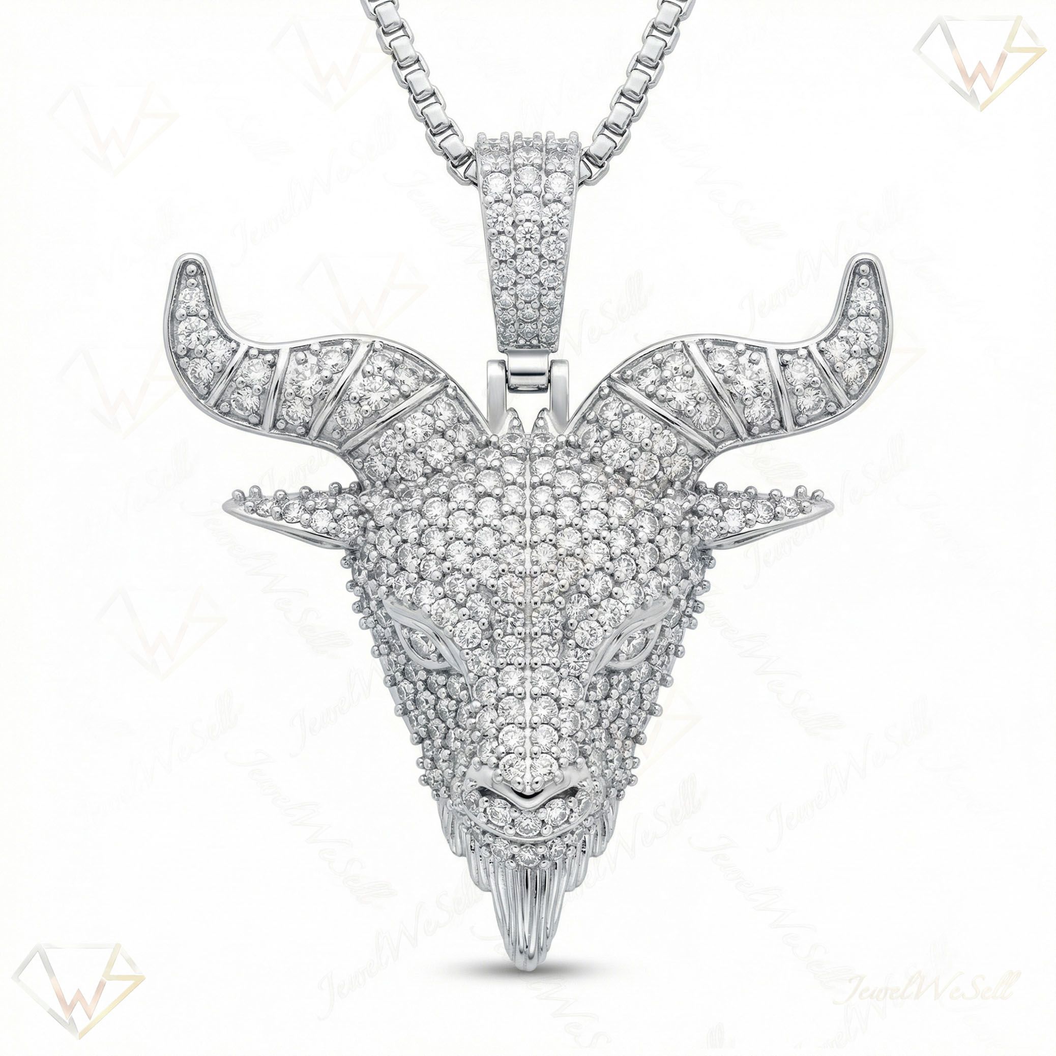 7.30 ct EF VS Lab Grown Diamond Animal Pendant in 10k White Gold 202933