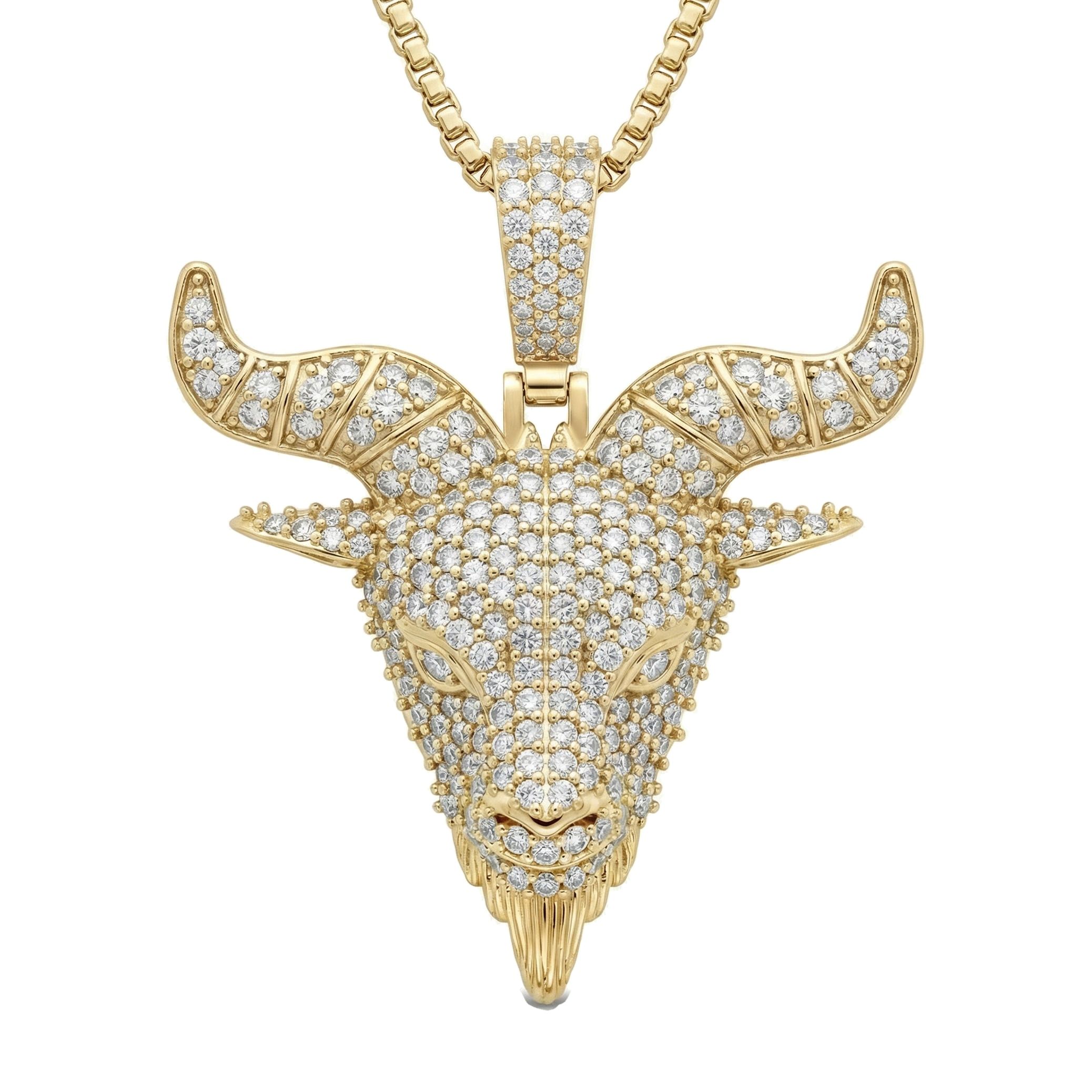 7.30 ct EF VS Lab Grown Diamond Animal Pendant in 14k Yellow Gold 202933