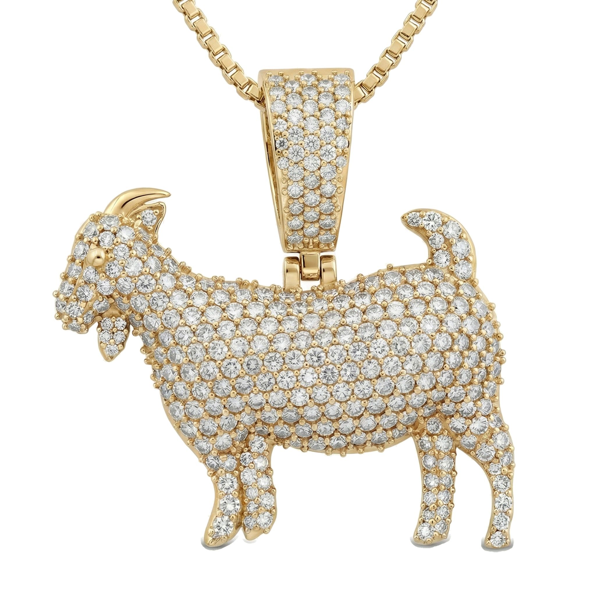 3.00 ct EF VS Lab Grown Diamond Animal Pendant in 10k Yellow Gold 203250